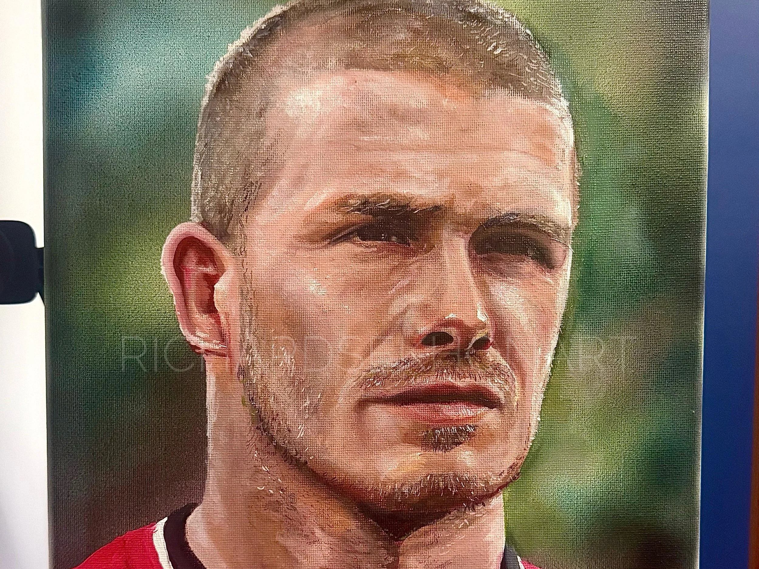 portrait of a footballer