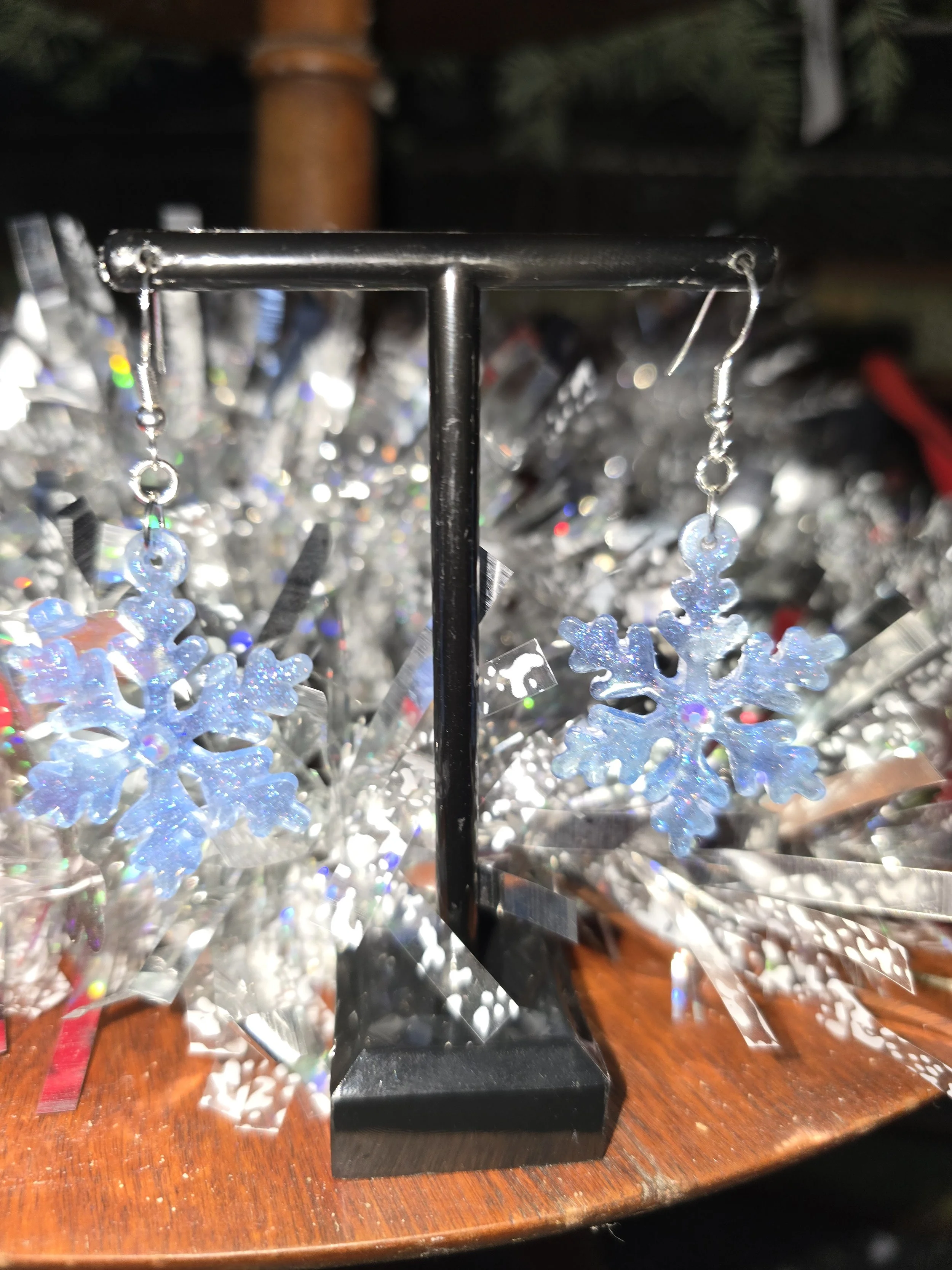 Snowflake Dangle Earrings