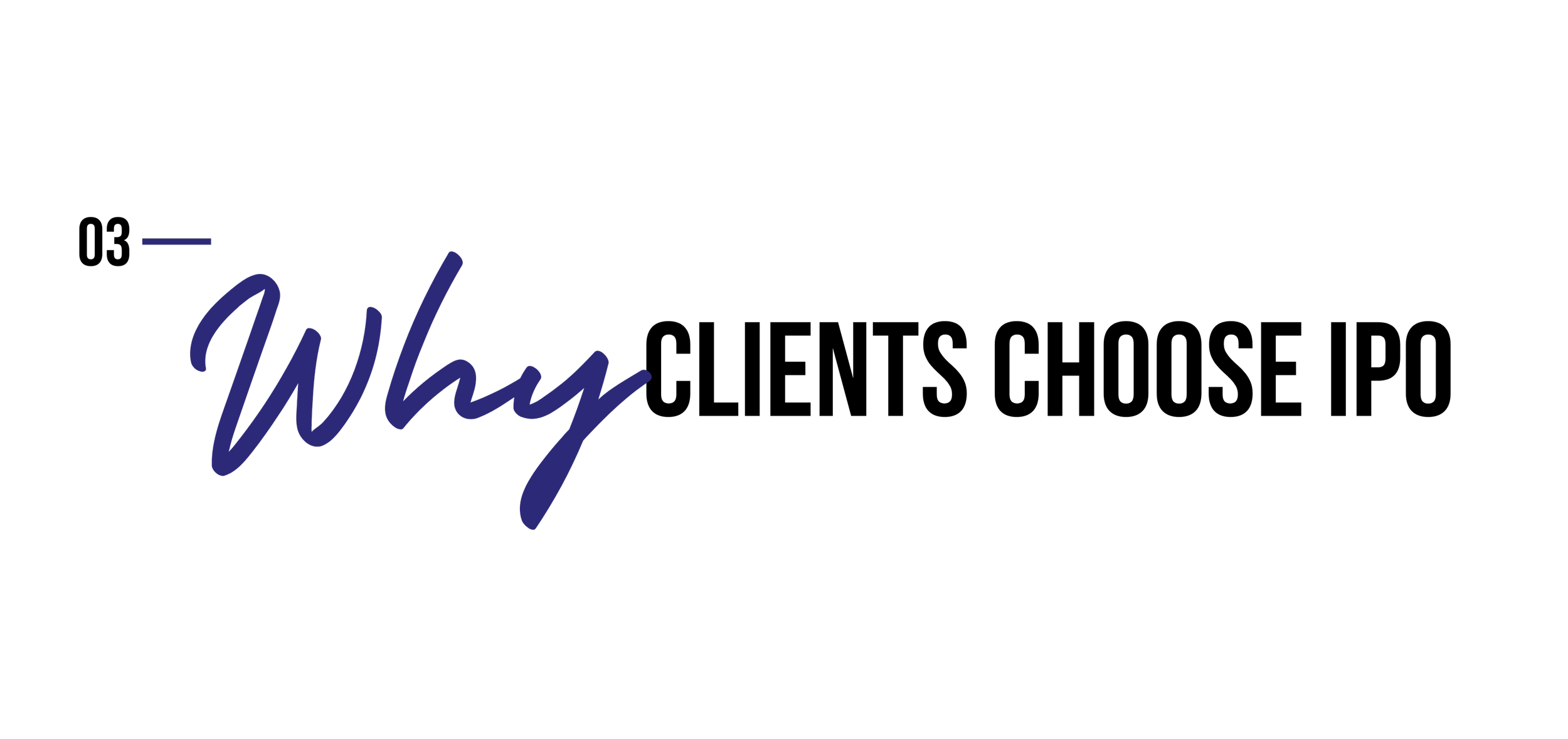 A black background with the text "the power of why" in black and blue fonts, with "why" written in a cursive style.