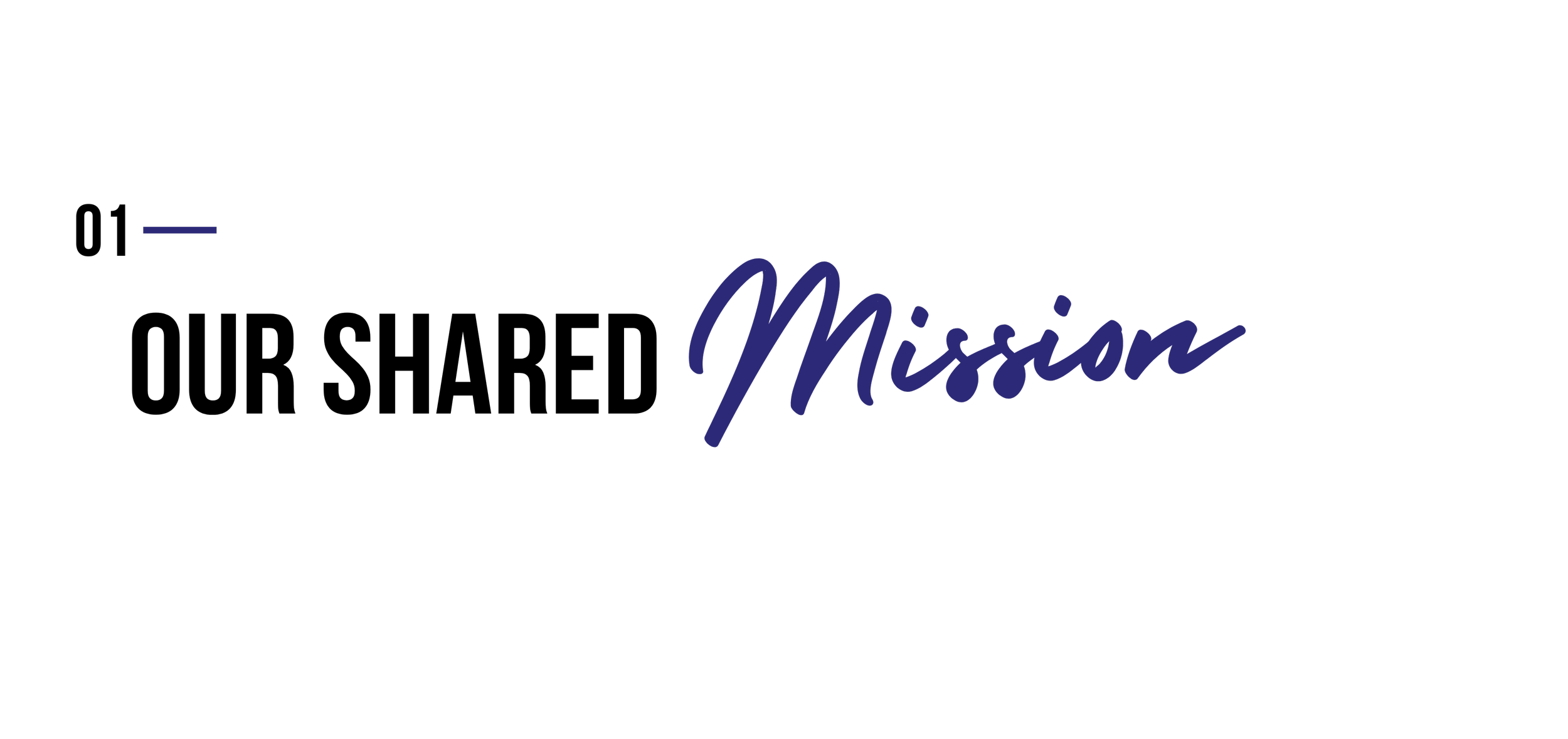 A black background with the word "Mission" in purple cursive font centered on the image.