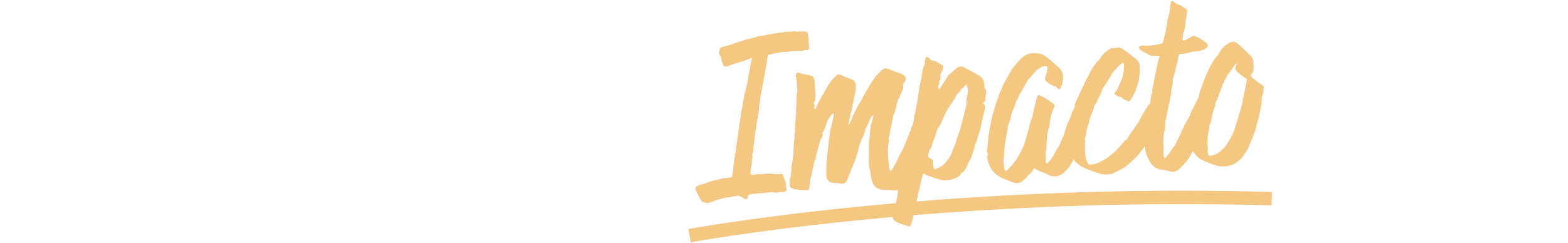 Text graphic with the words 'Genera un Impacto Hoy!' in white and tan colors.