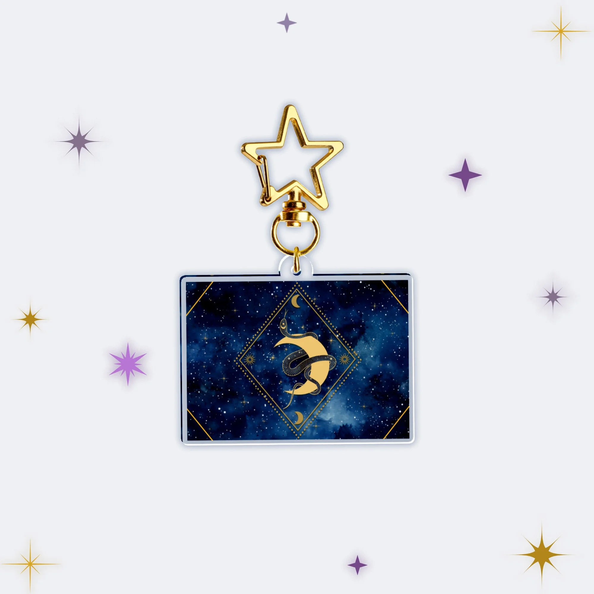 Shadow & Silk Postcard Keychain