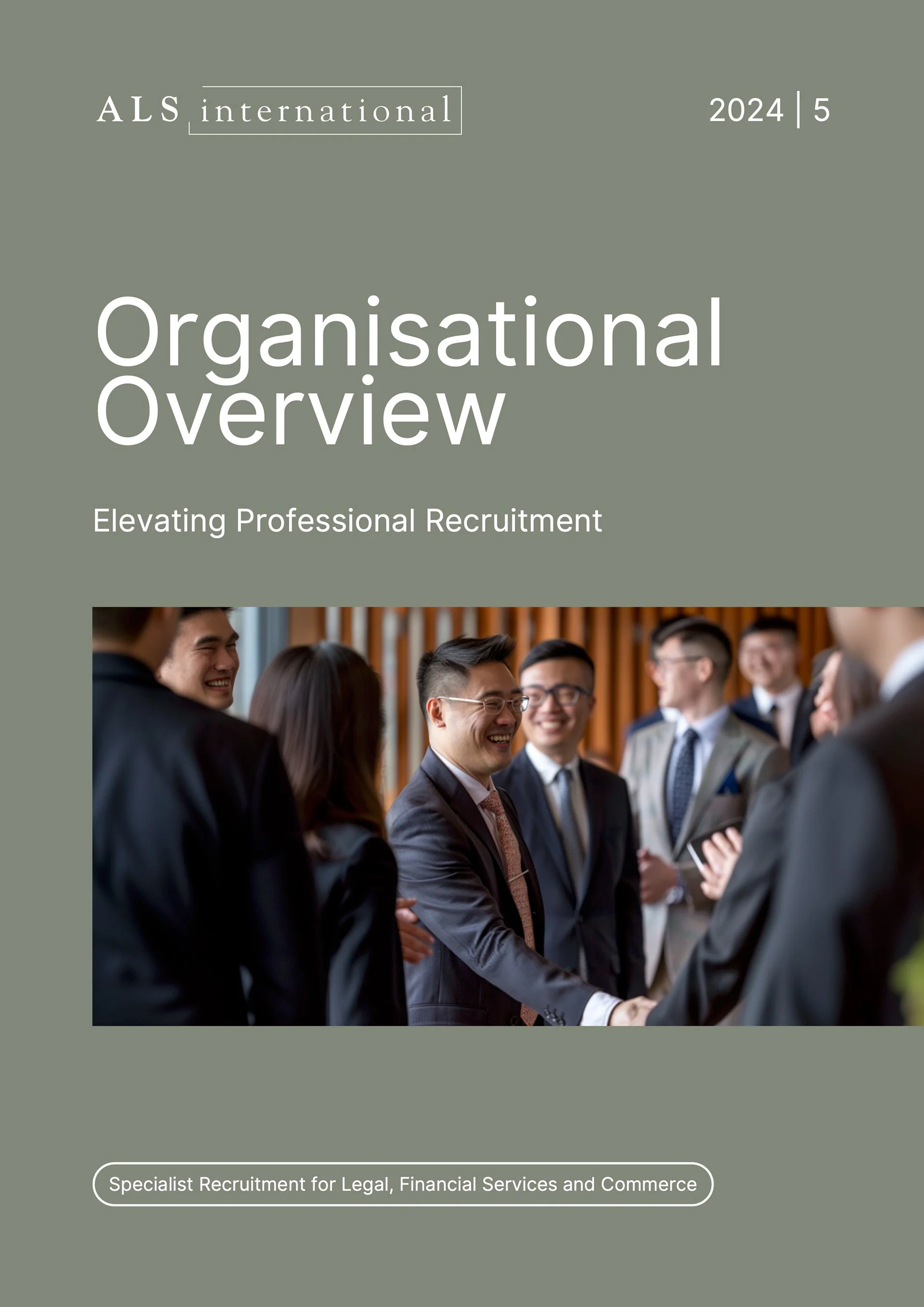Professional business people smiling and shaking hands at a corporate event