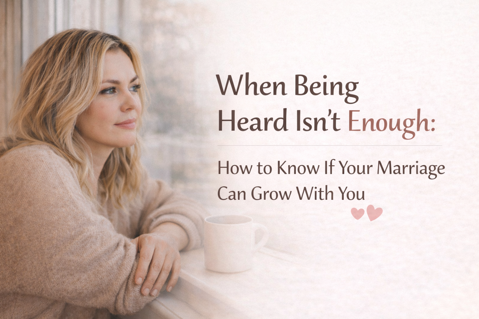 When Being Heard Isn’t Enough: How to Know If Your Marriage Can Grow With You