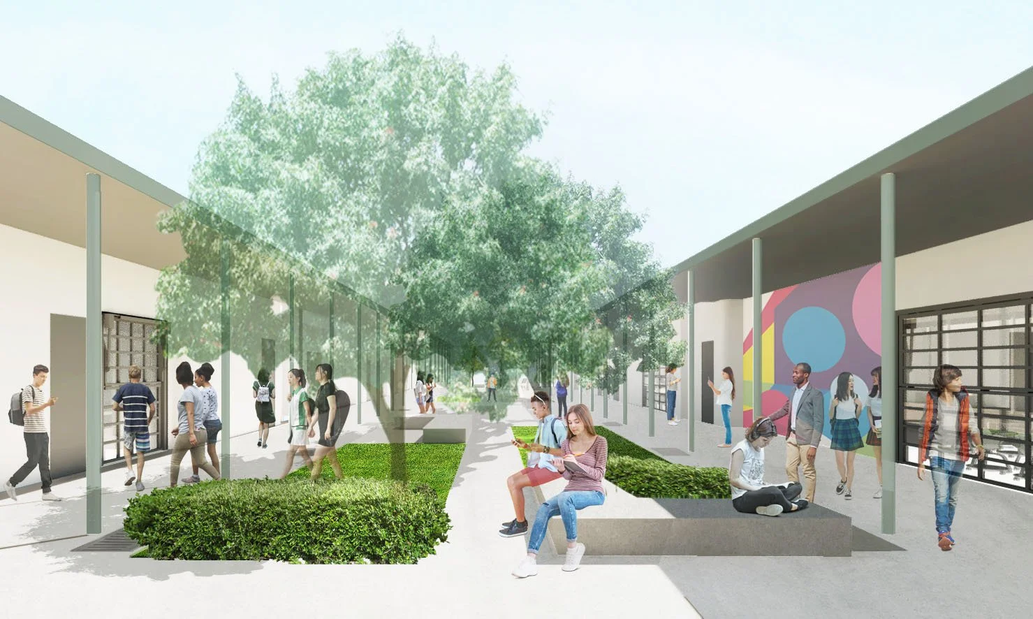 JAMS Middle School Campus Master Plan Update and Linear Gathering Space