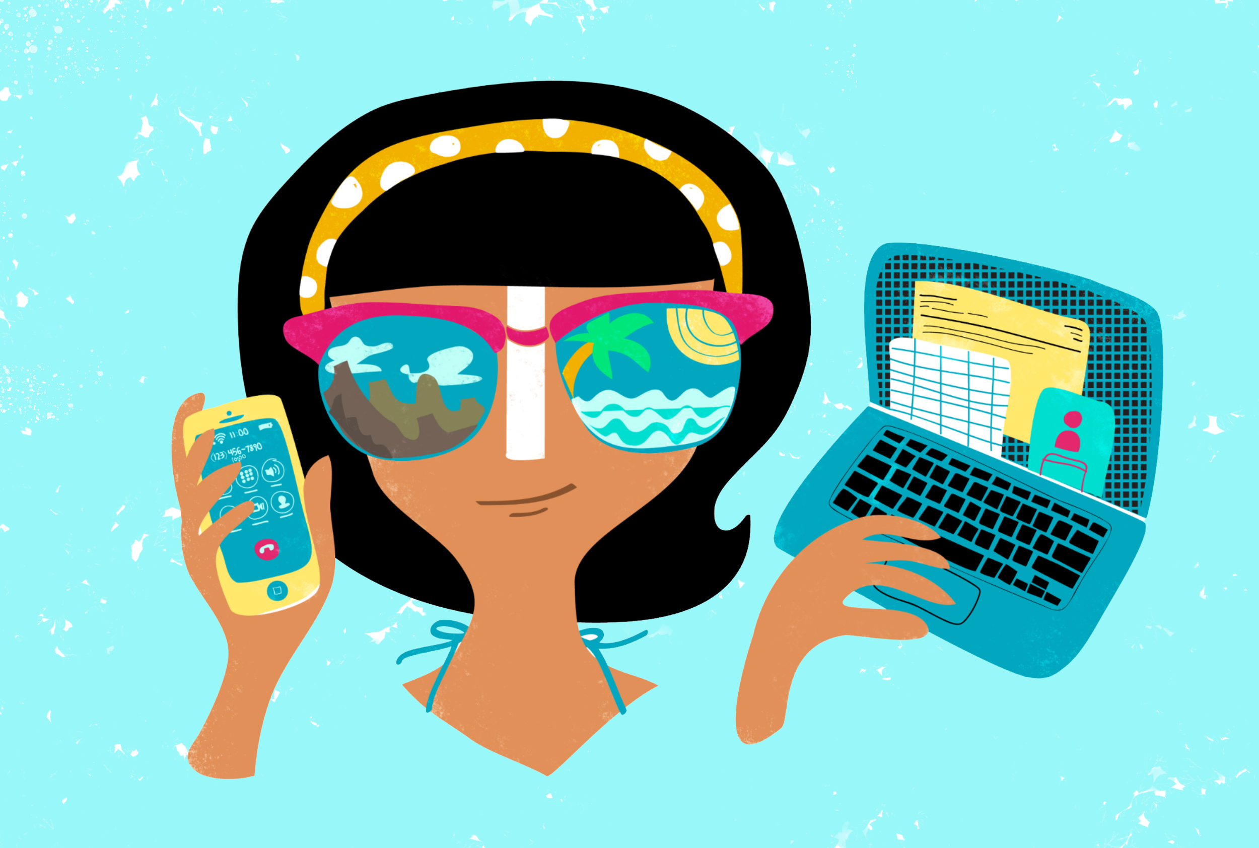 remote worker illustration Chen Reichert.png