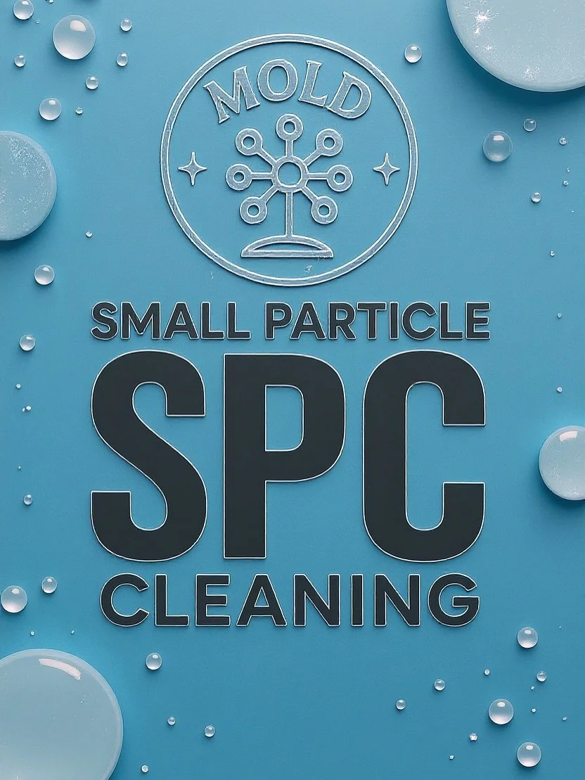 🌿✨ Mold Remediation Is Only Step One!
Getting rid of visible mold is just the beginning.
To truly restore a healthy home, Small Particle Cleaning (SPC) is the essential next step. 🧼🧹
Here’s why SPC is critical for your health and longevity ⬇
