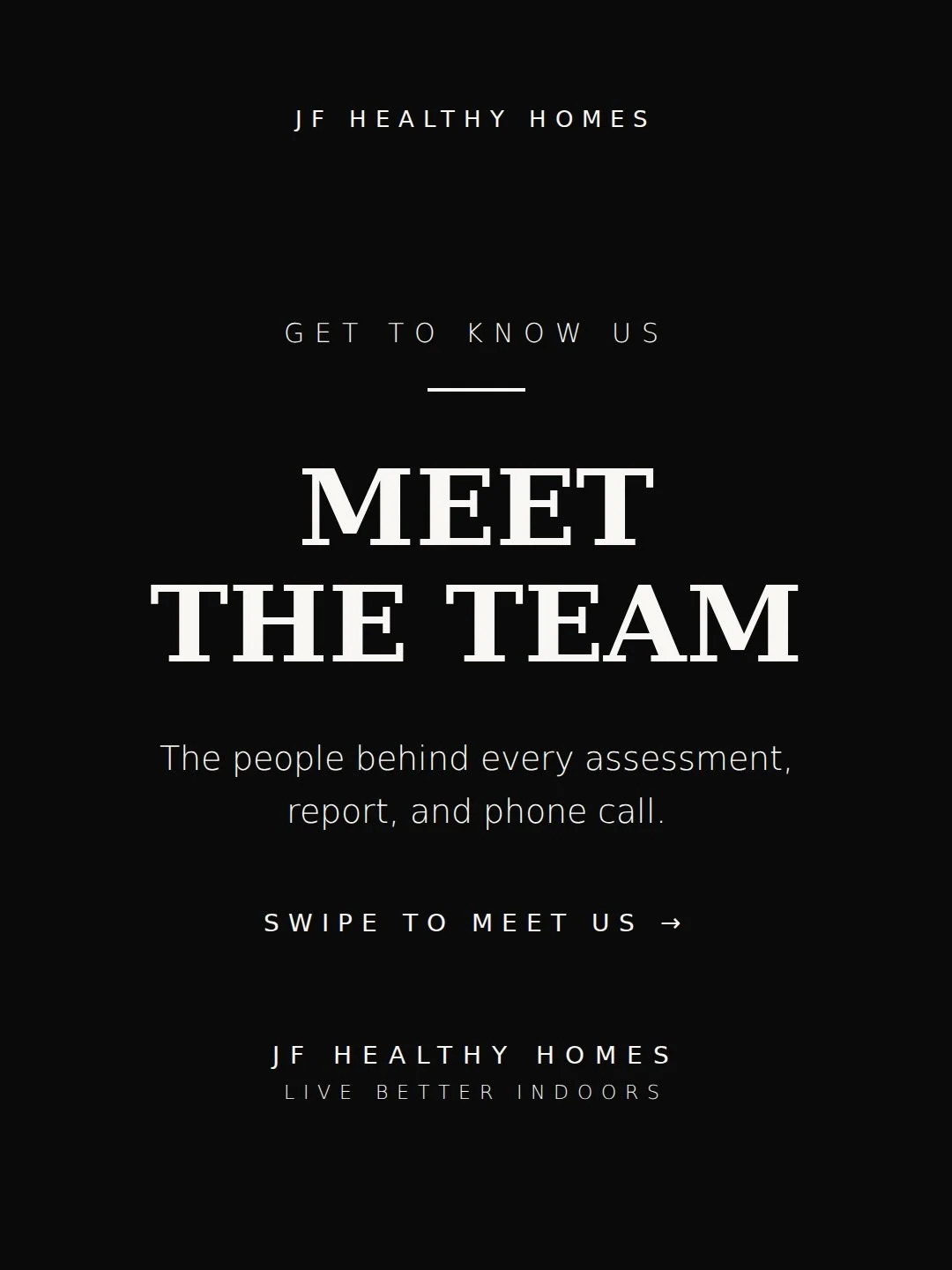 Meet the people behind JF Healthy Homes. 🏡

Jonathan Farrar, Co-Founder &amp; Lead Building Biologist
Jonathan leads our assessments, trains every assessor on the team and reviews the work behind each report. He is a CRMI through ACAC, trained with 