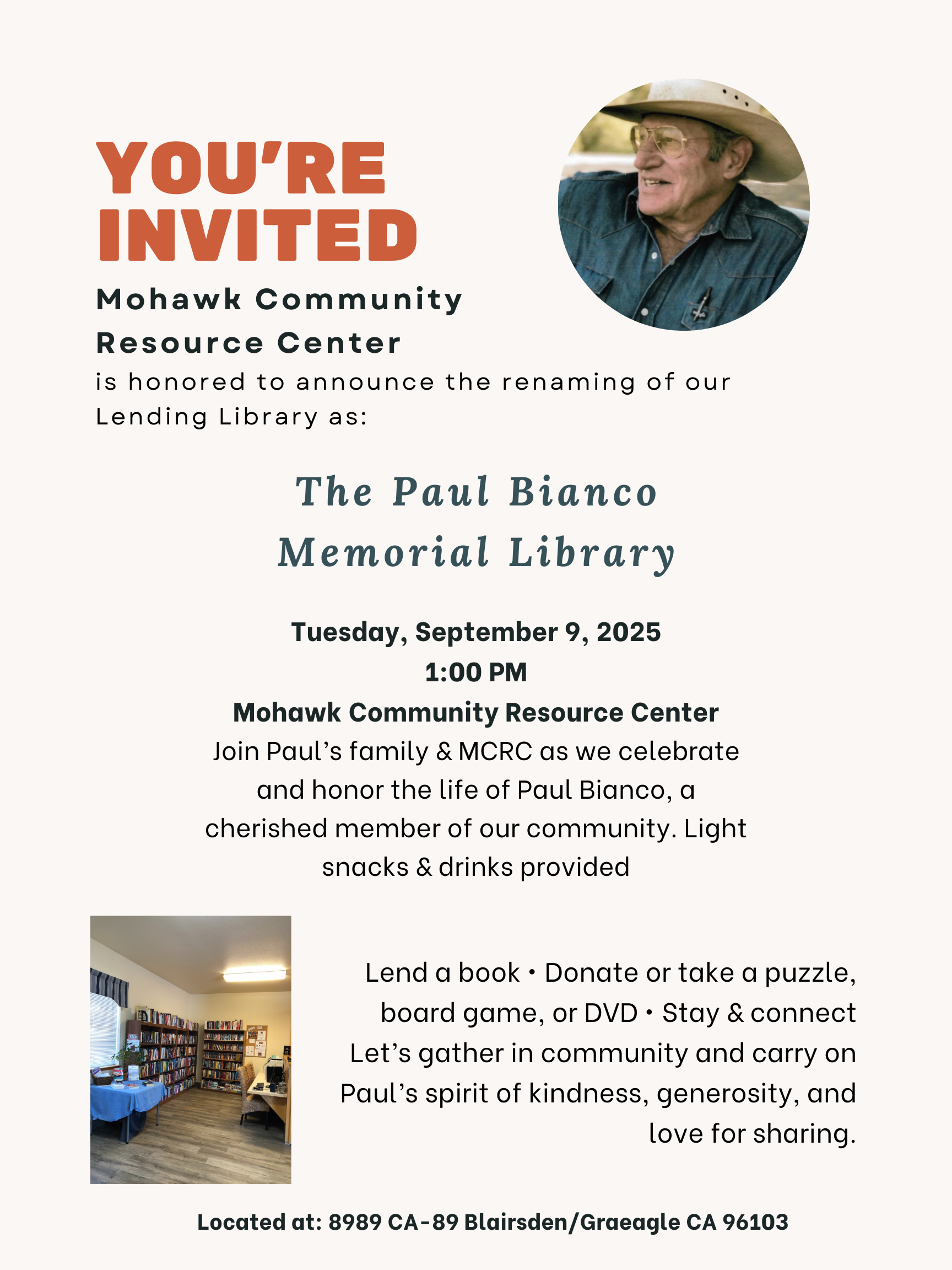 You're Invited - The Lending Library is Getting a New Name