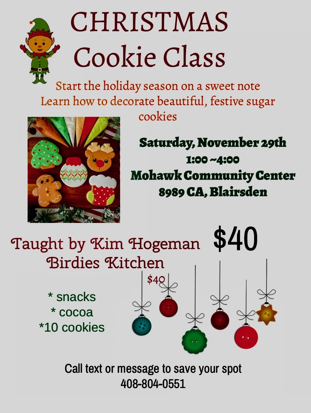 Christmas Cookie Class