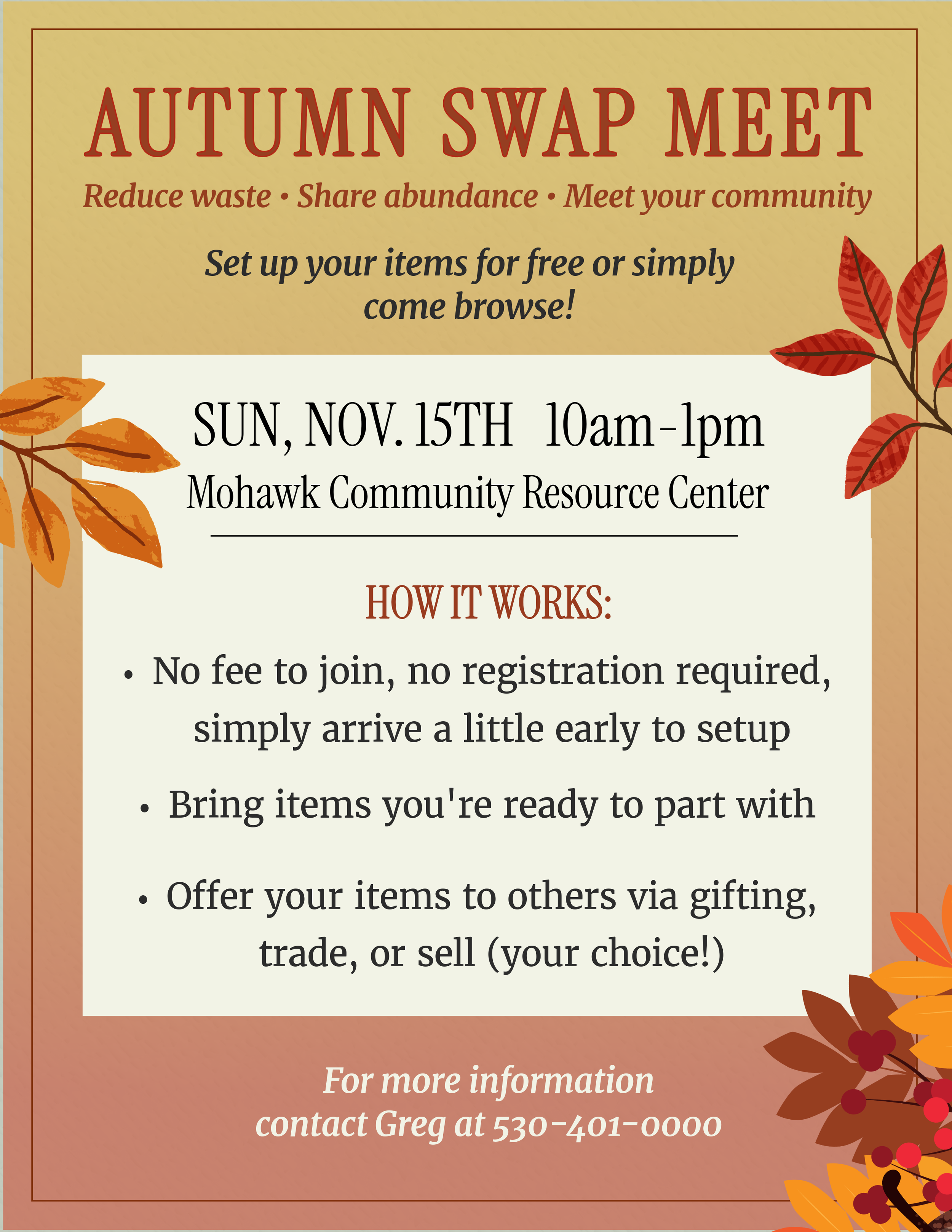 Autumn Swap Meet