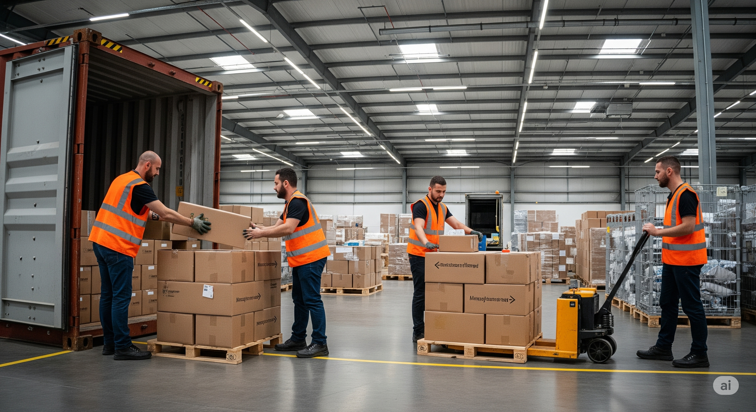 stuwadoors overstapelen dozen