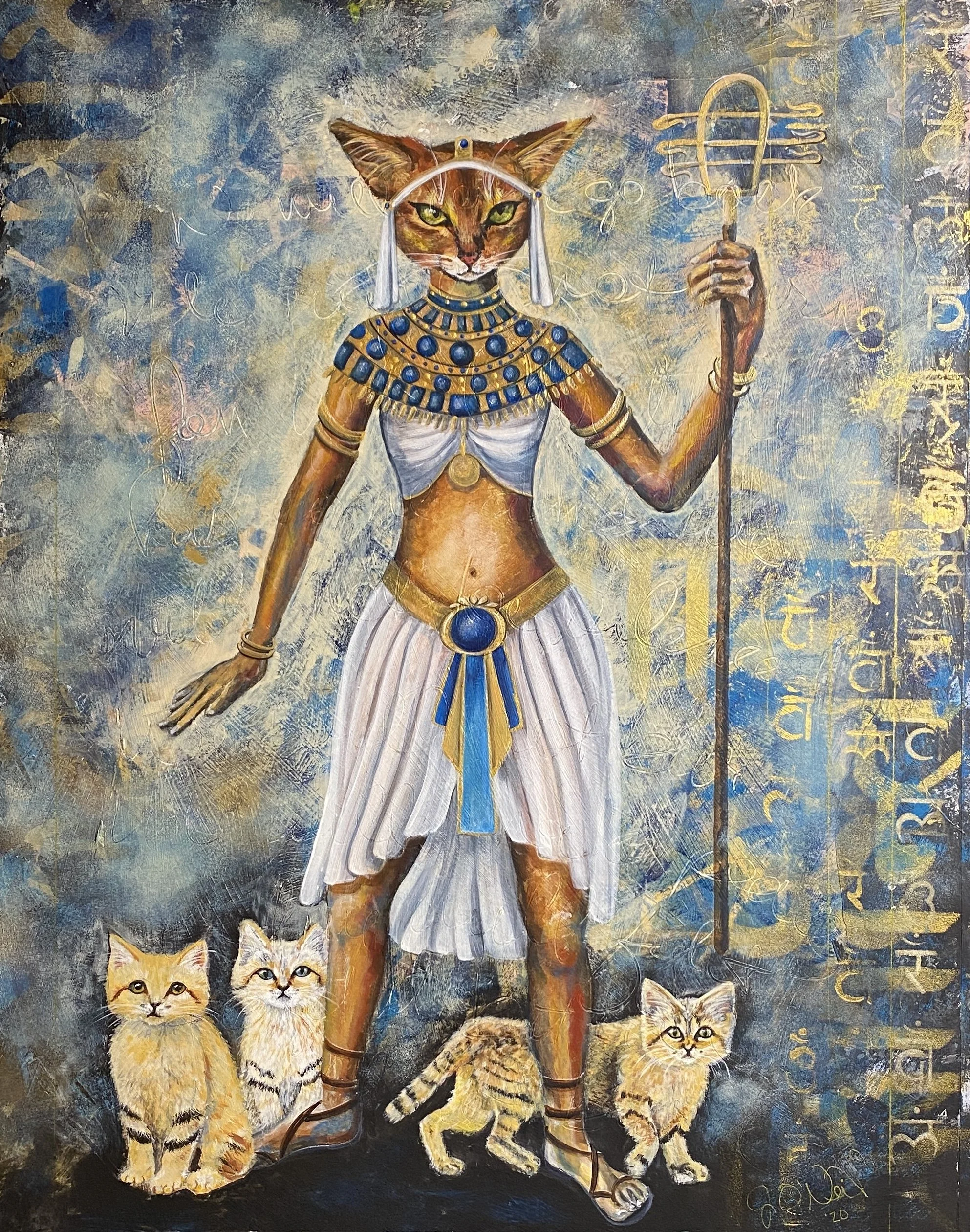 Bastet $450 18 X 254: Acrylics on Premium Paper