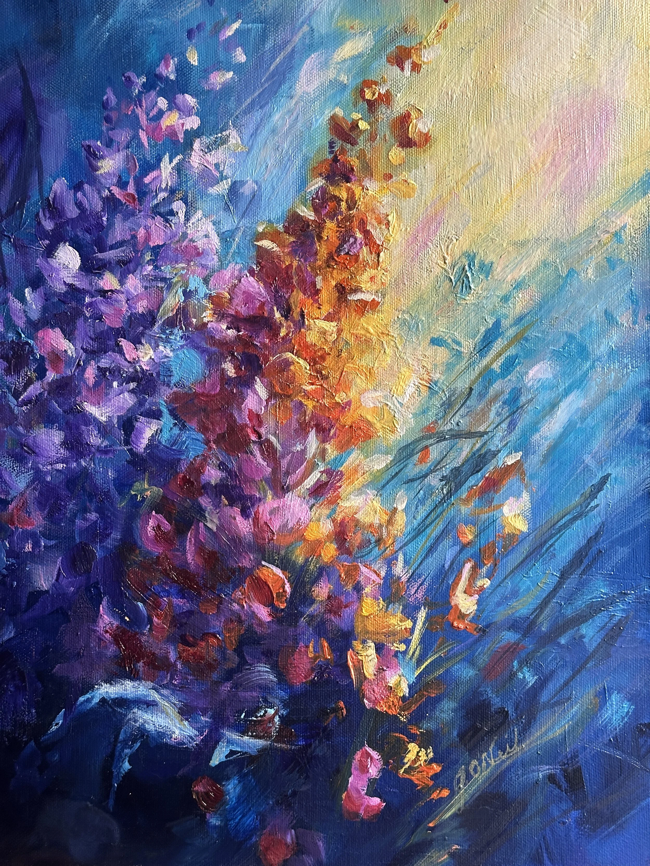Sunlight Kisses $250 9 X 12" Oils on 2" Profile Gallery Wrapped Canvas