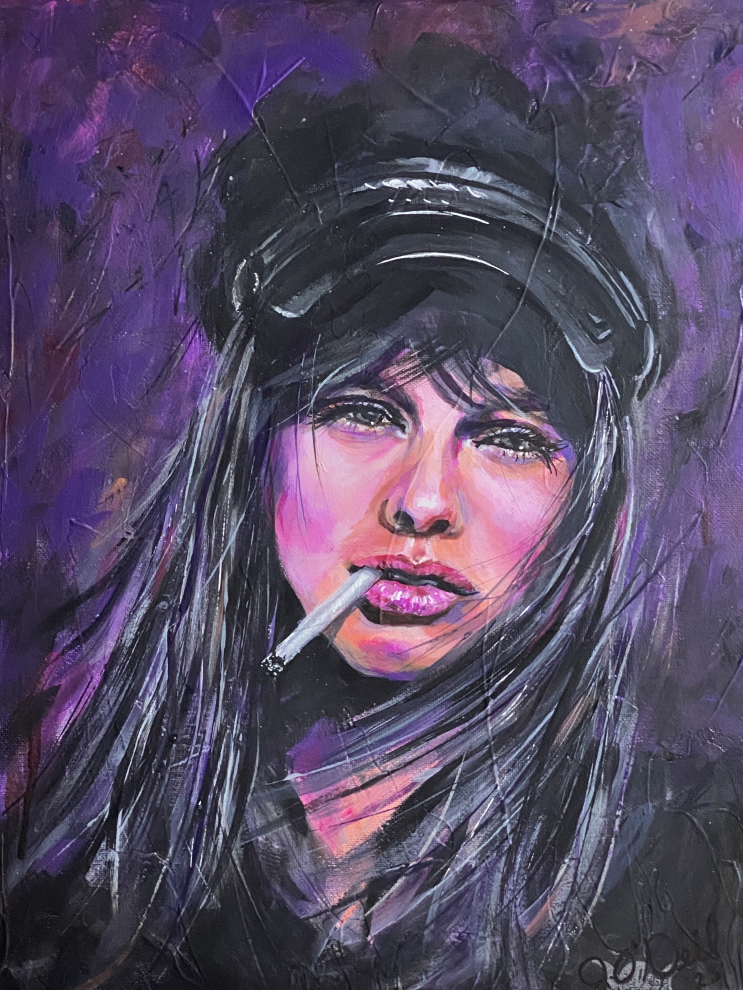 Windblown $275 12 X 16" Acrylics on canvas