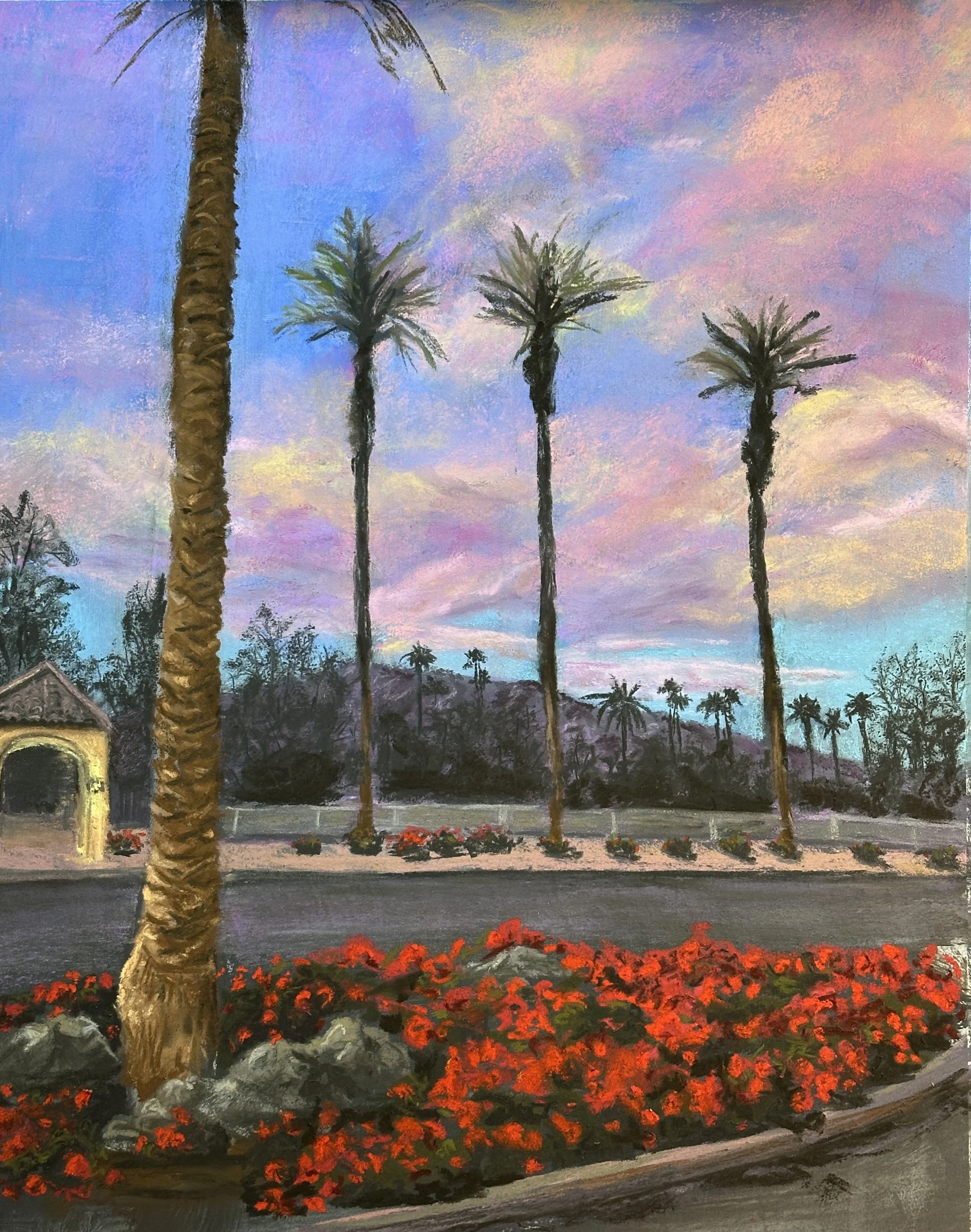 Sunset Over Sun City $185 Matted 9 X 12"