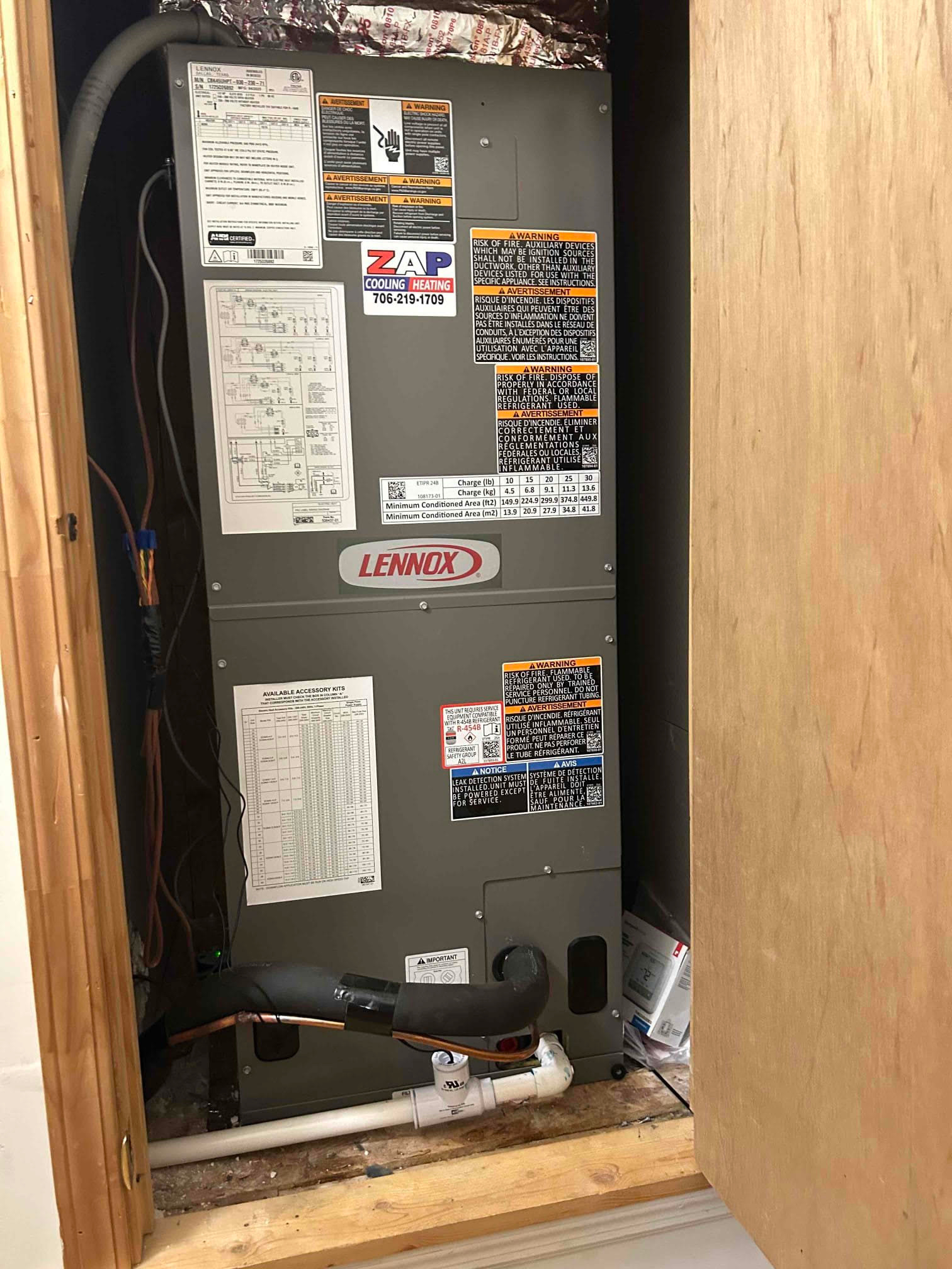 Lennox Furnace install in basement