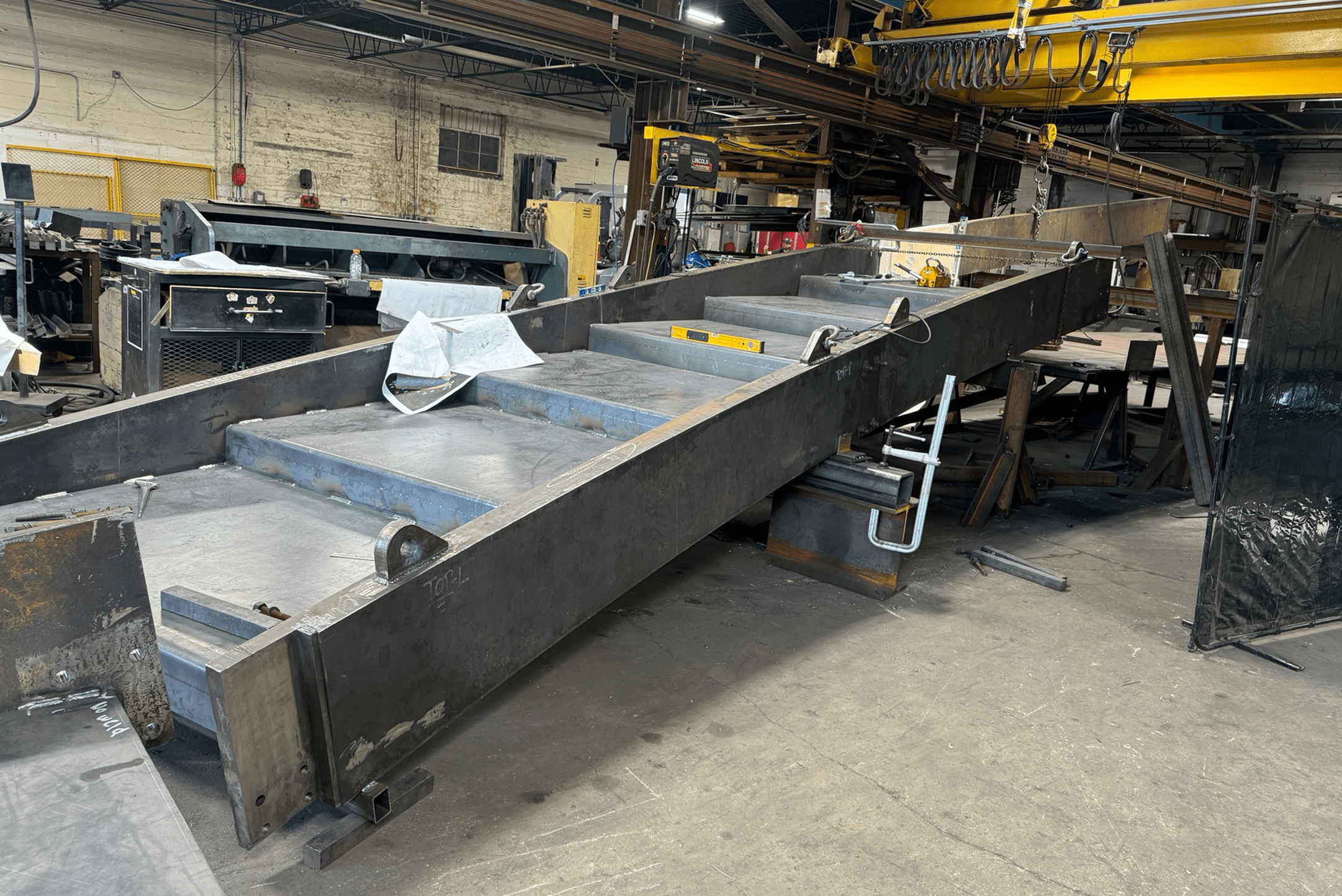 Additional view of the staircase in progress