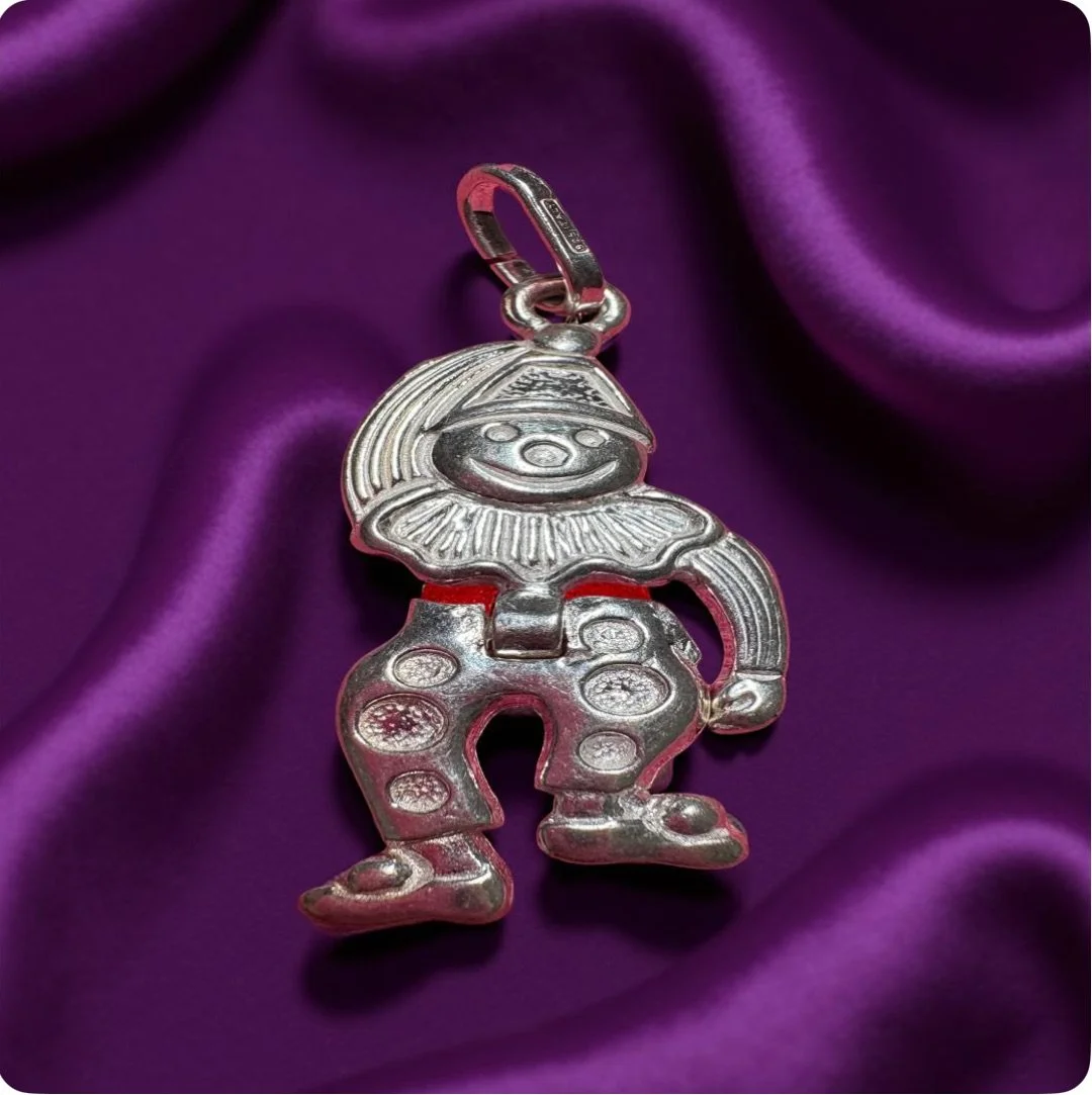 italian clown pendant