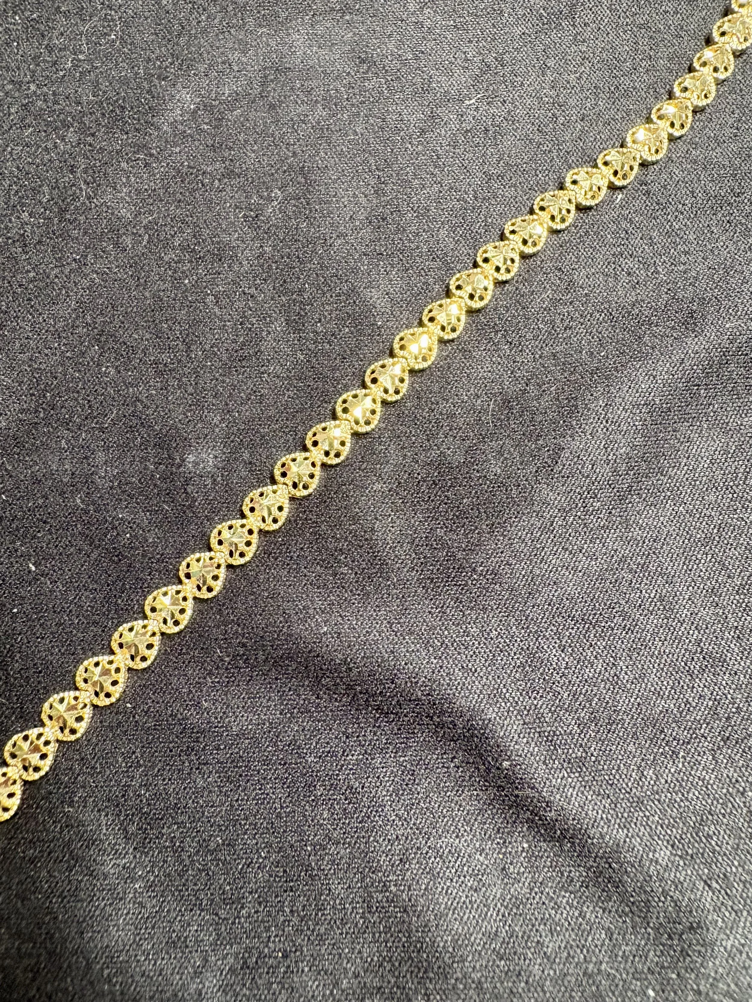 14k Gold Filigree Bracelet