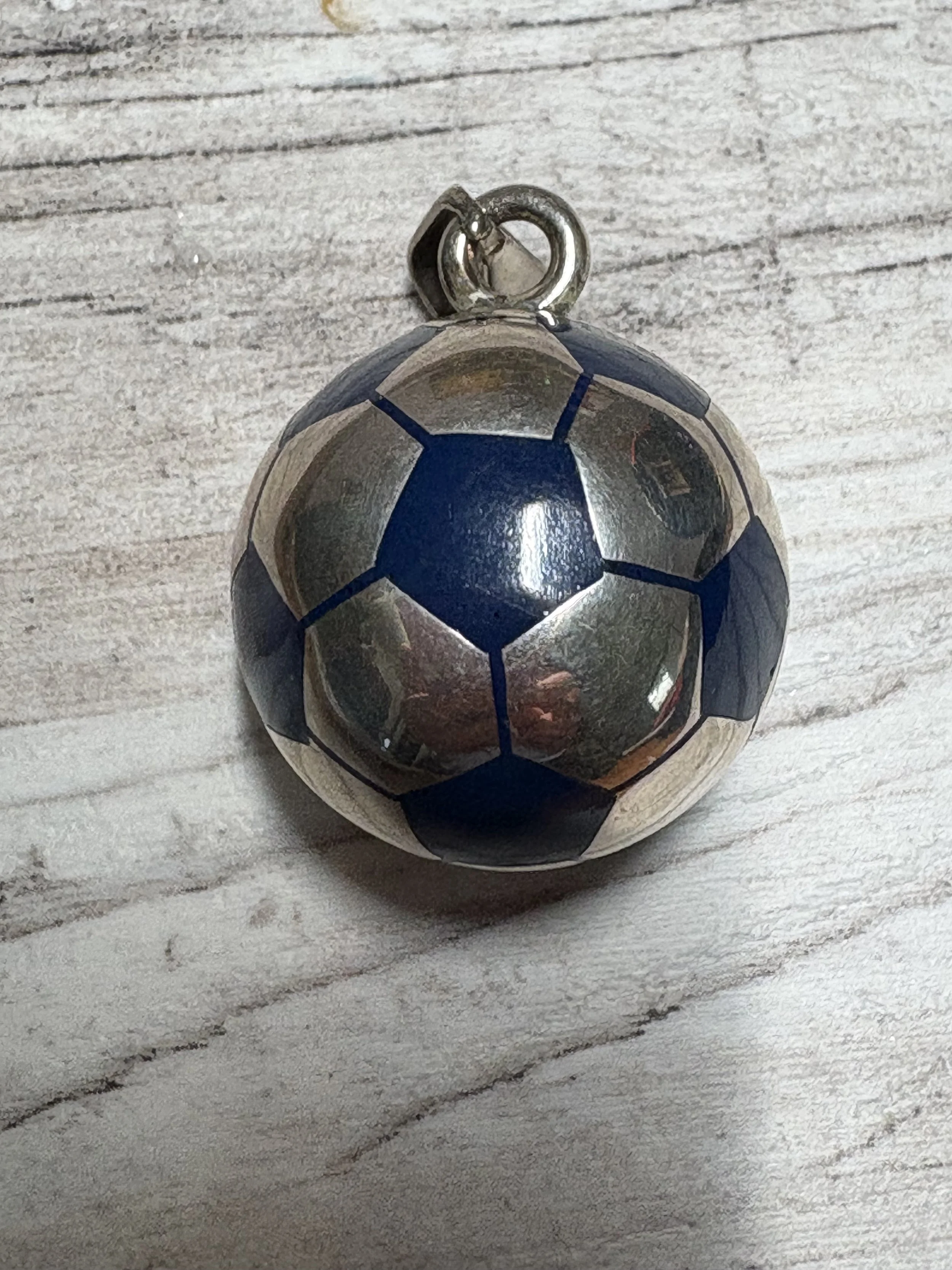 Sterling Silver Soccer Ball Charm