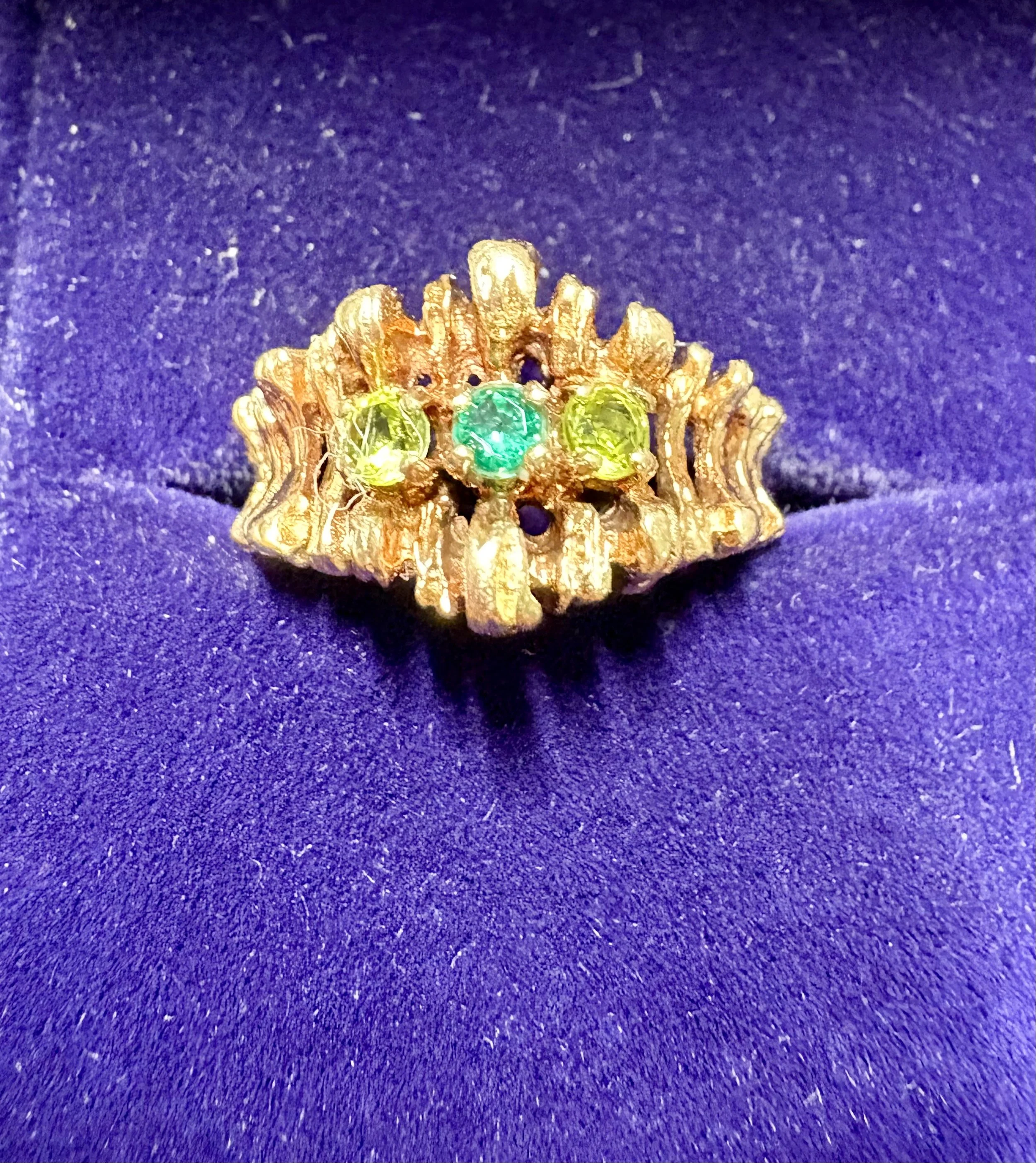 14k Gold Vintage Gemstone Ring