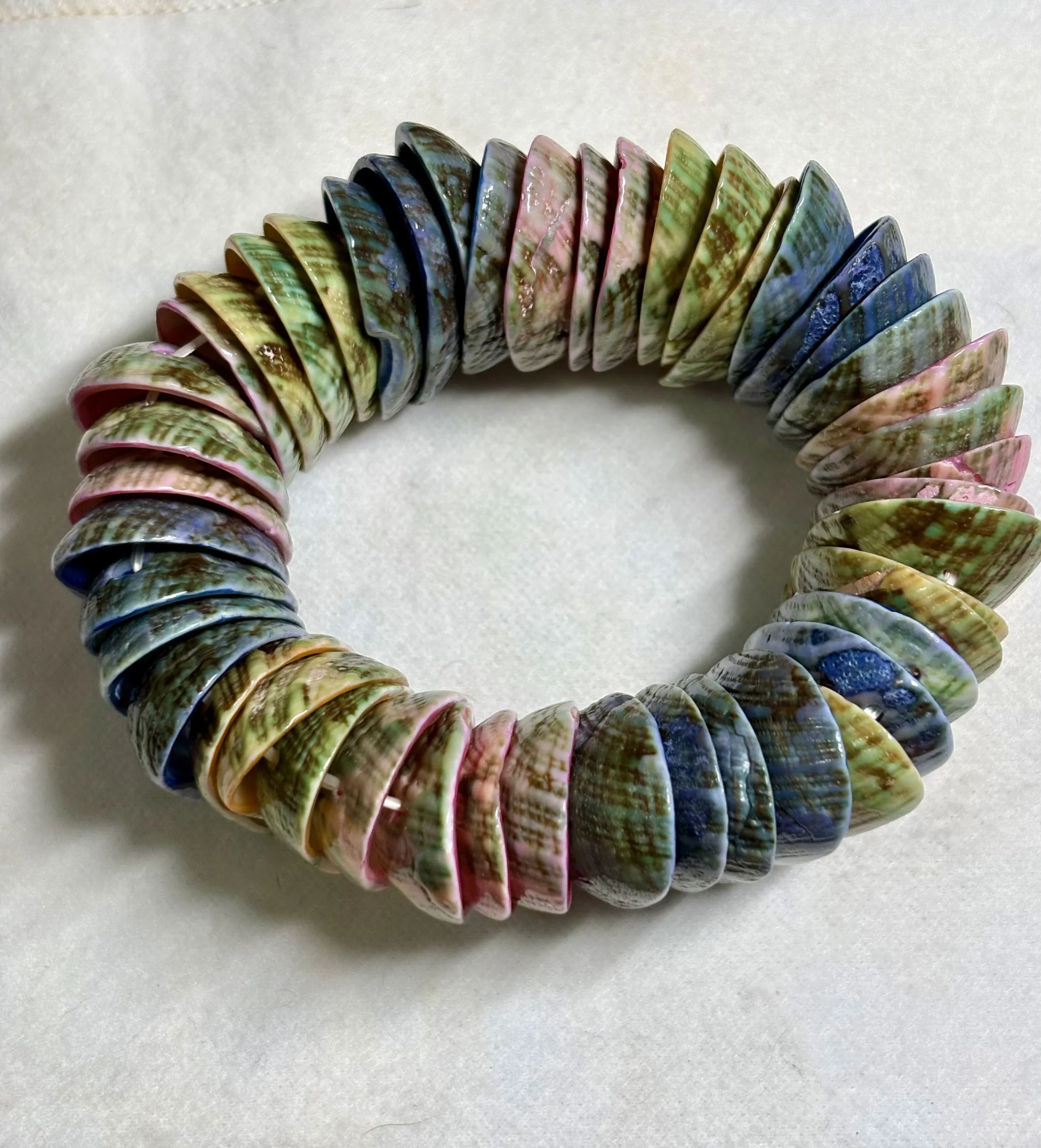 Vibrant Handcrafted Shell Bracelet