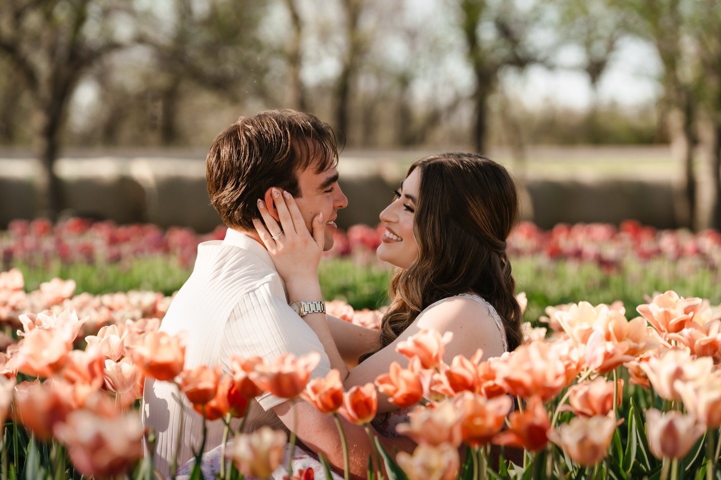 snuck a little tulip festival session into the schedule this week 💕🌷

#tulipfestival at @nelsonproduce runs through the end of this weekend (April 26th!) &mdash; check it out if you can! 

#engagement #nebraskathroughthelens #nebraskathegoodlife #n