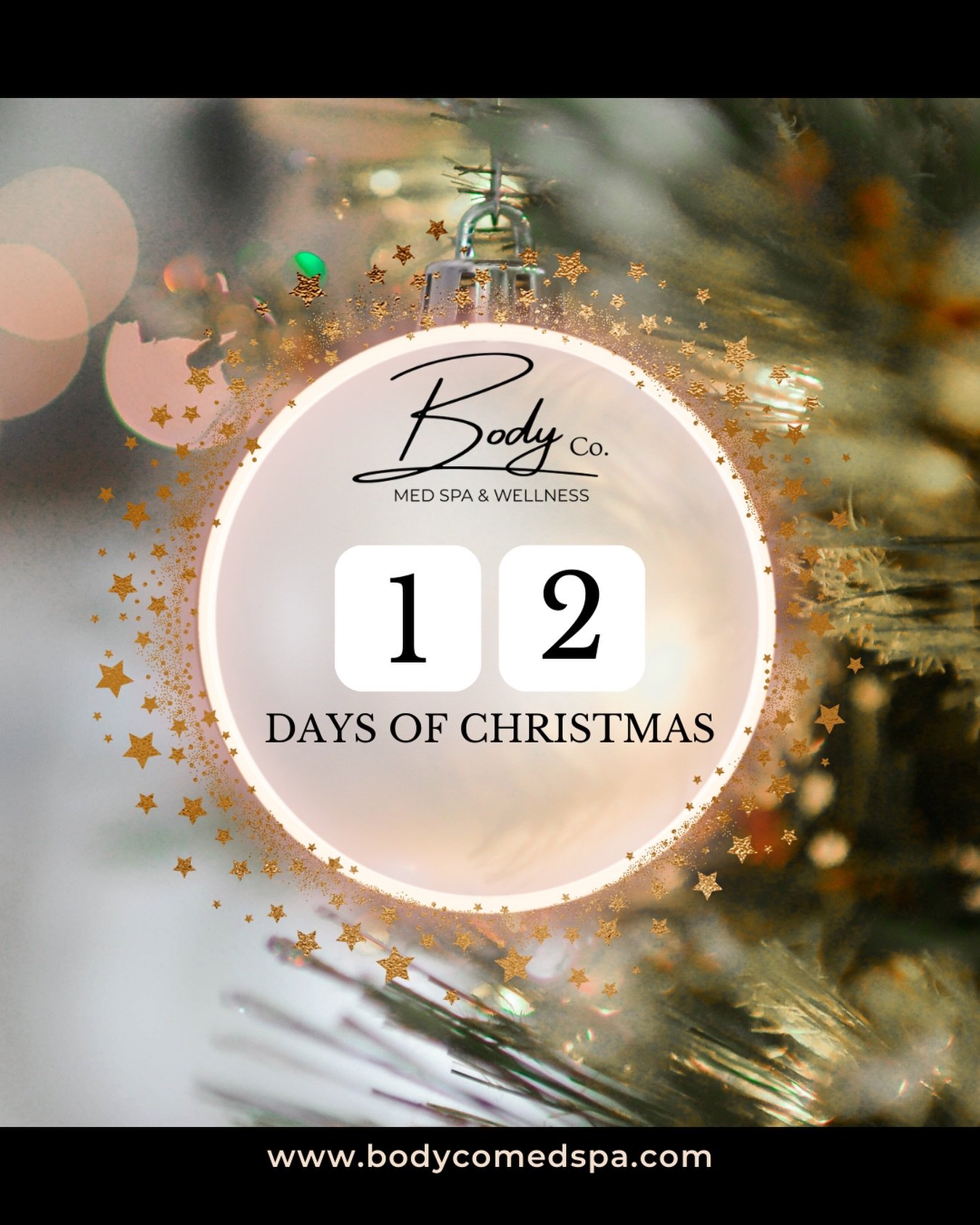 The 12 days of Christmas at Body Co. Med Spa &amp; Wellness starts tomorrow! We will have good tidings, aesthetics, wellness offers, fun, and most importantly result driven services. 

Be sure to follow us and turn on our notifications 🔔