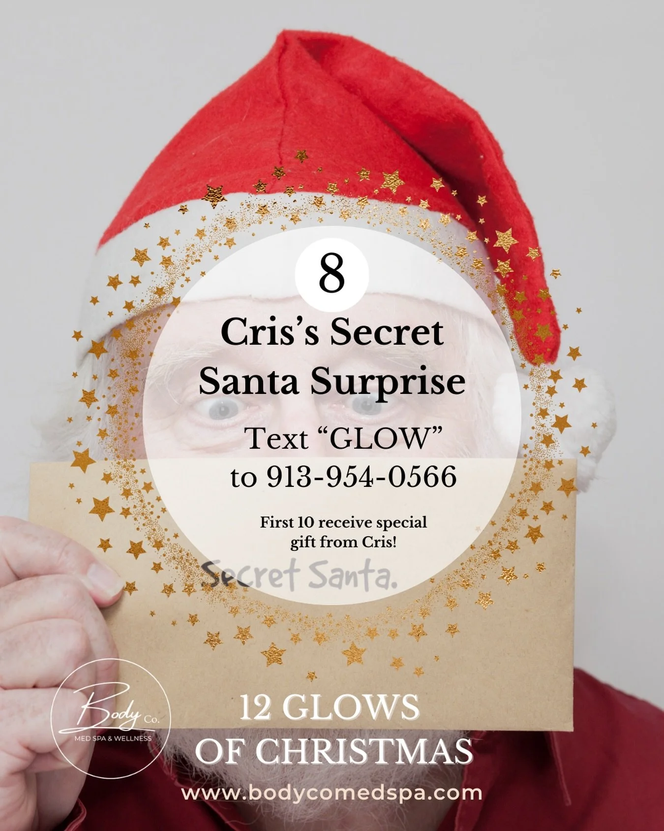 Day 8 🎅 Like &amp; Comment your skin wish list below 👇🏻 AND Text &ldquo;GLOW&rdquo; to 913-954-0566 to see what mystery gift Cris has for you!