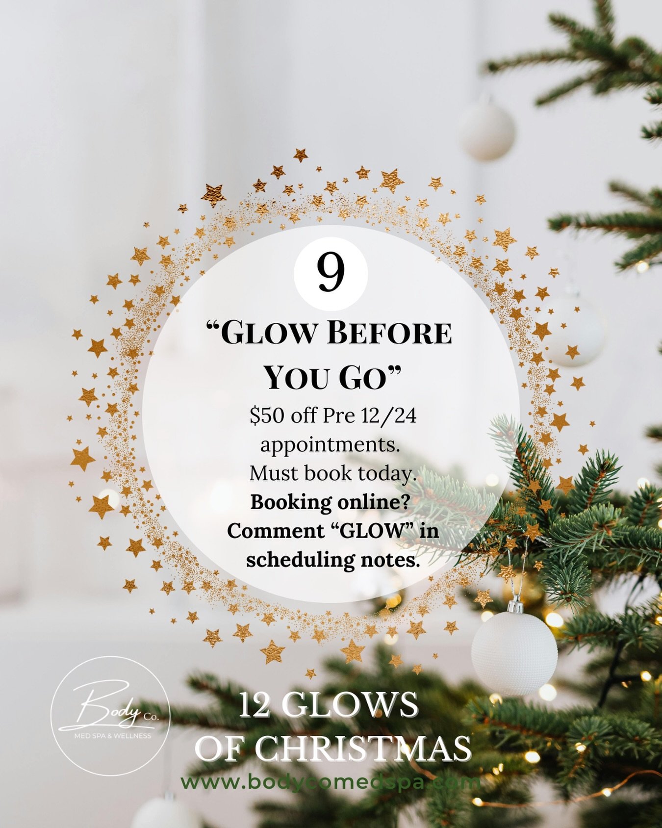 Day 9 ✨ Book your appointment before 12/24 and get $50 off! Must book today through December 12th online or text us 913-954-0566 🫶🏻