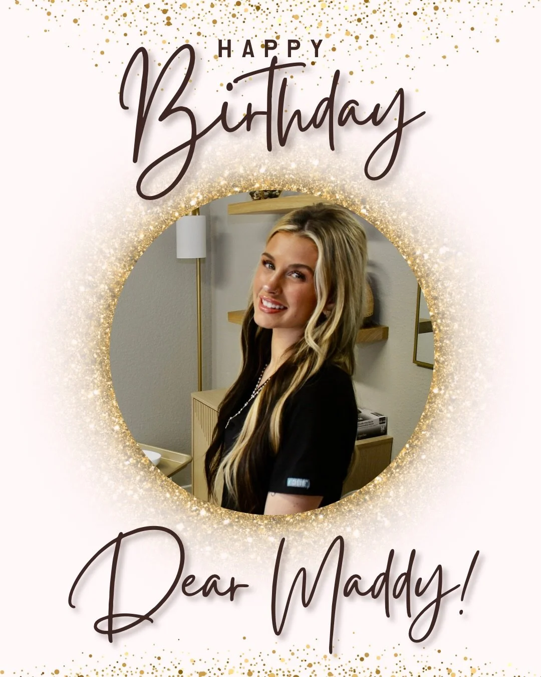 Happy Birthday to Maddy!!! If you see her today or this week be sure to shower her with some love! ❤️ 

We love you and your kind heart! Wishing you the best day 🤍🎉

@maddy_bodyco.medspa.wellness
 @maddyroachh
