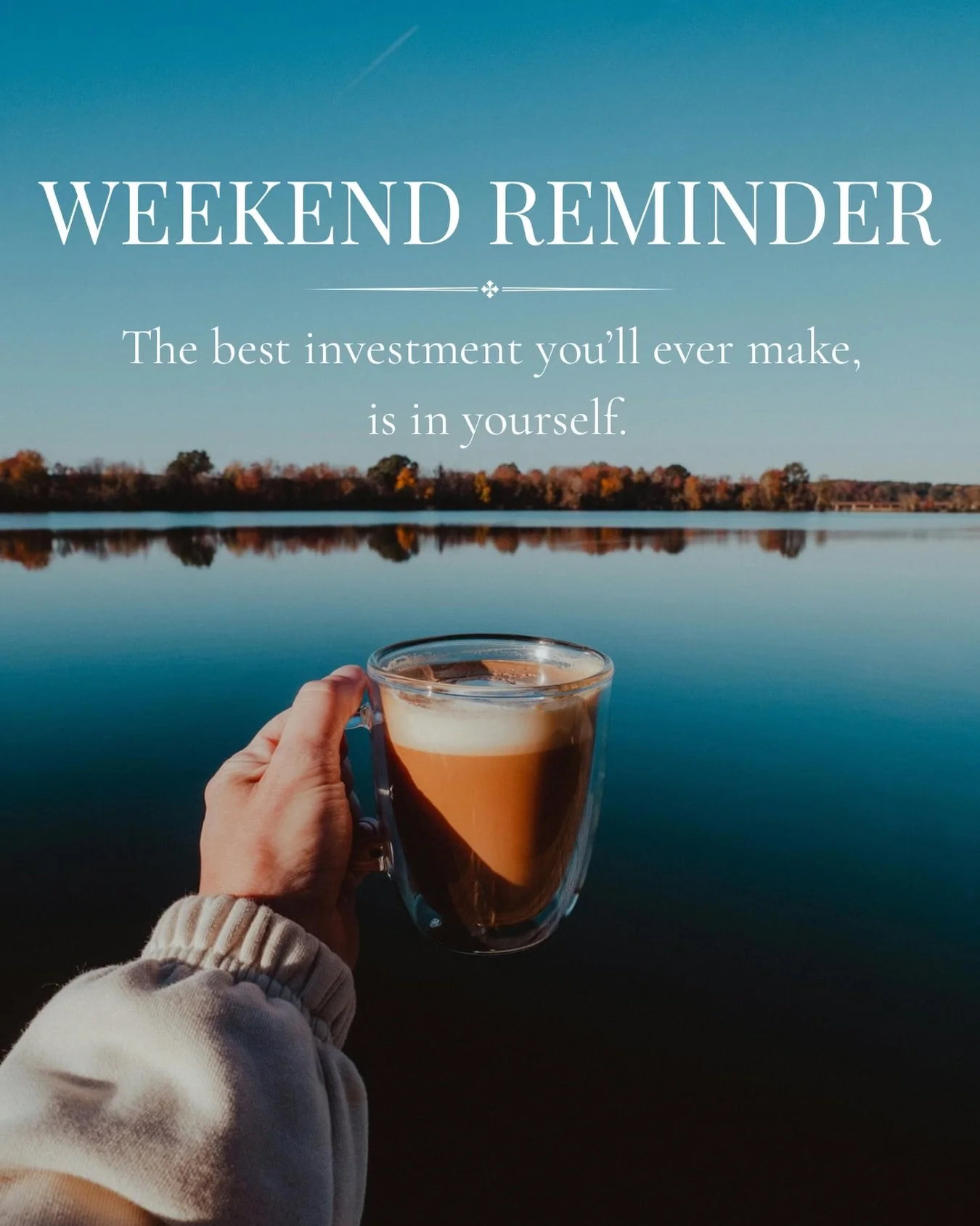 ✨ Saturdays are for self-care, not self-neglect.

The laundry can wait. The emails can wait. The to-do list will still be there tomorrow.

But taking care of you? That deserves a spot on the schedule too.

Whether your goal is healthier skin, more co