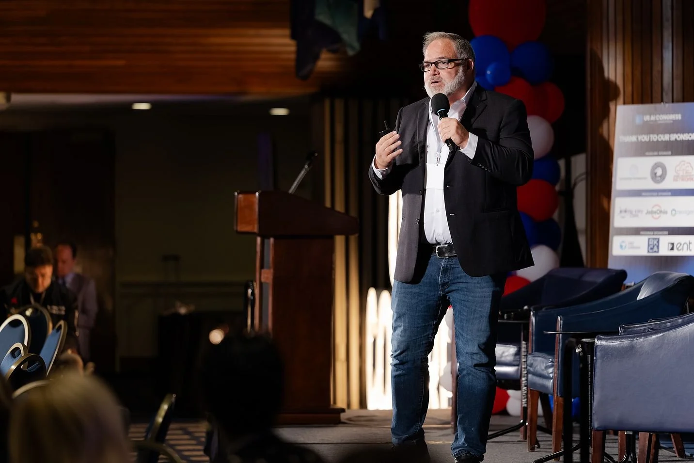 Tom Bush speaking at US AI Congress
