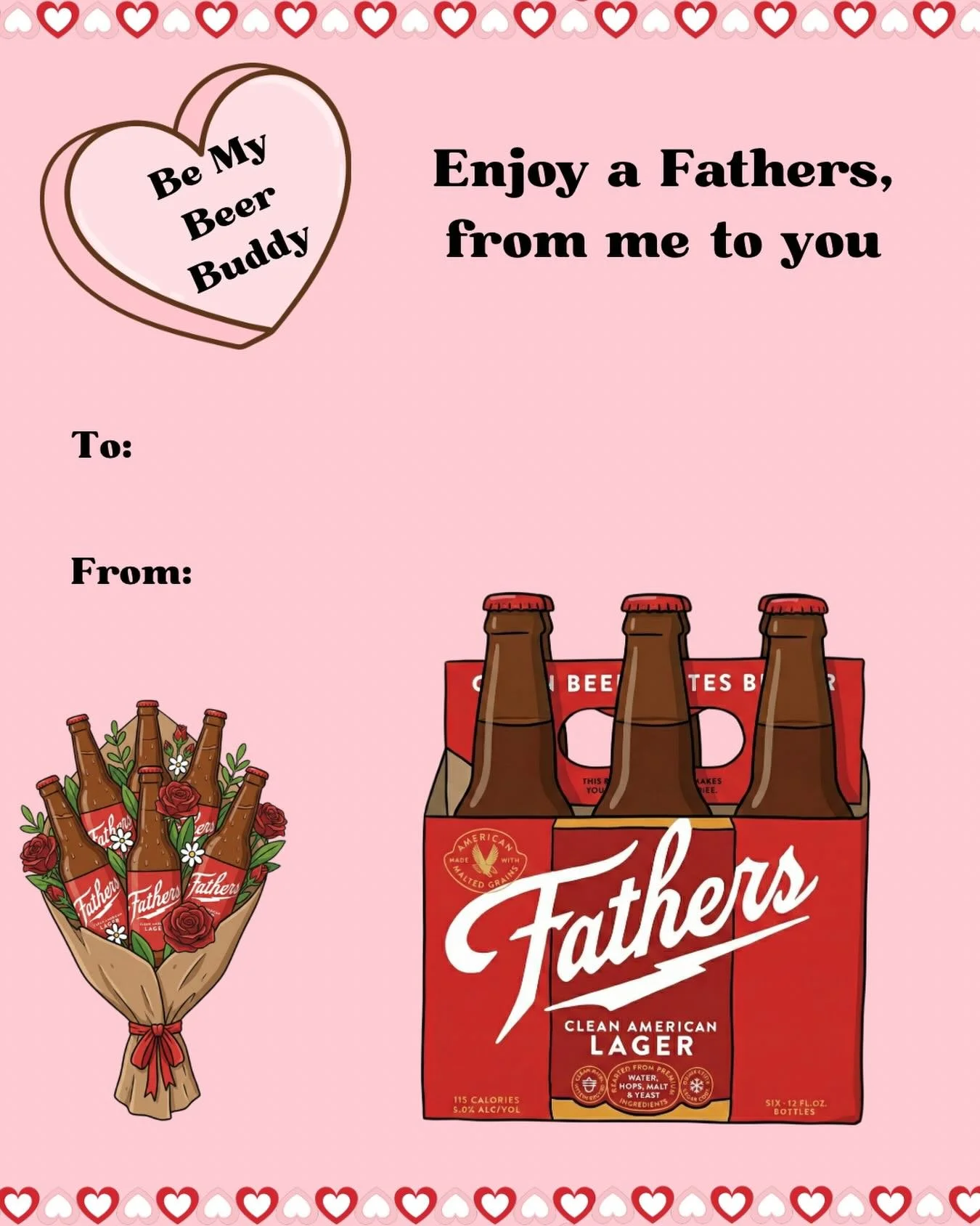 Tag your significant other or beer buddy in the comments for the chance to win free beer for a year🍻

#beer #lager #valentinesday #valentines