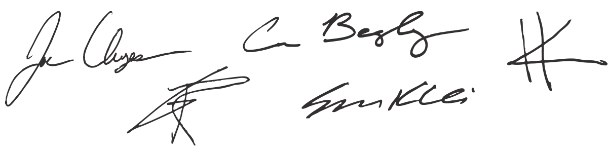 Fathers Beer Founders Signatures