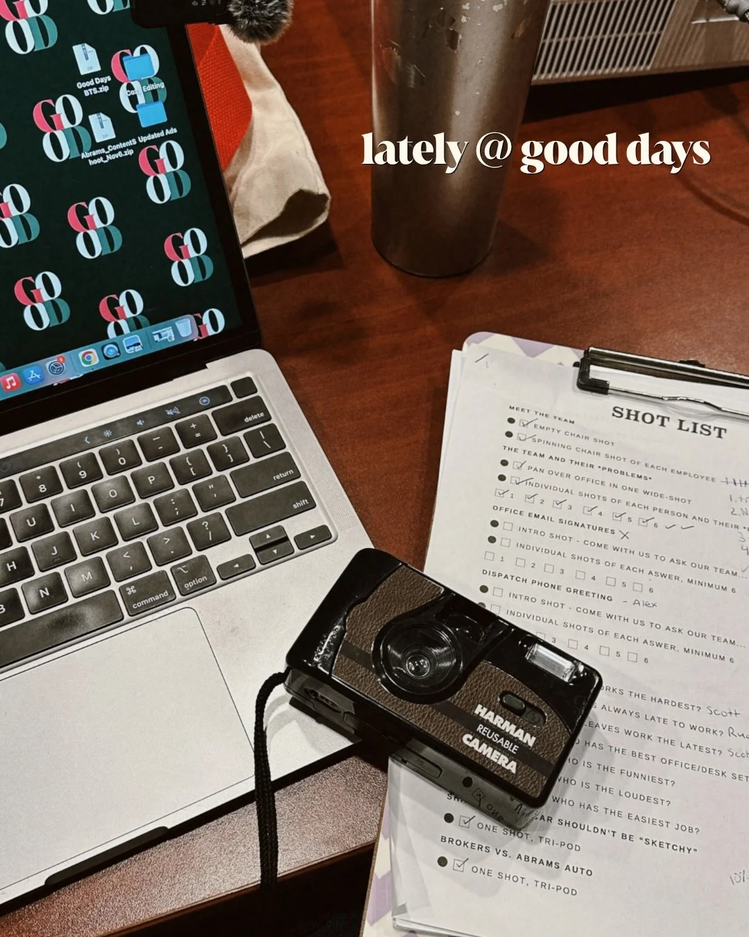 it&rsquo;s Leslie &amp; her clipboard against the world over here📋

2026 so far:
🎬 9 on-site client content shoots
🎉 5 new clients
👩🏽&zwj;💻 89 videos edited and delivered 
💬 1000 texts between Hannah and Leslie
♾️ endless fun with our clients 