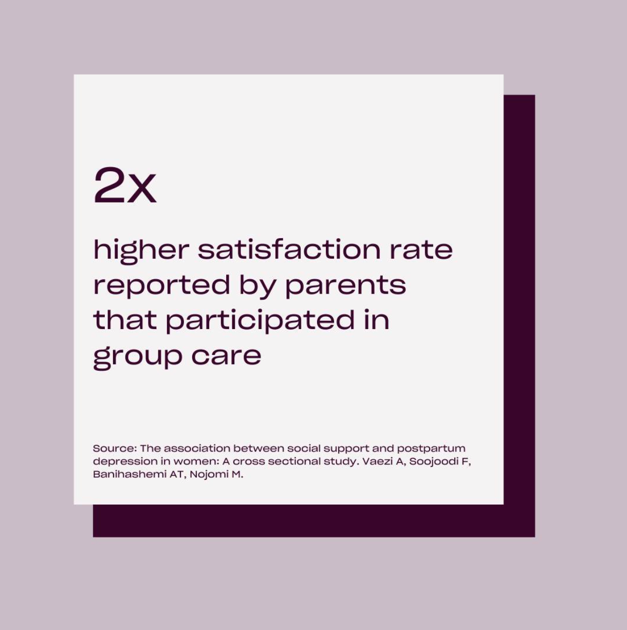 Curious about the benefits of group care?⁠
⁠
💜 A supportive + unbiased community⁠
⁠
✏️ Guidance and knowledge from experts⁠
⁠
🏡 A safe space as you navigate your personal pregnancy and parenthood journey⁠
⁠
The stats speak for themselves. Learn mor