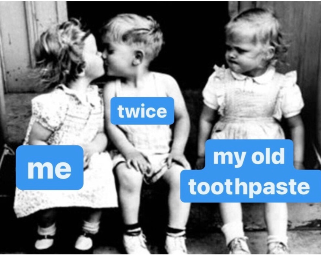 Your old toothpaste could never 💙 #BrushTwice #ThinkTwice

