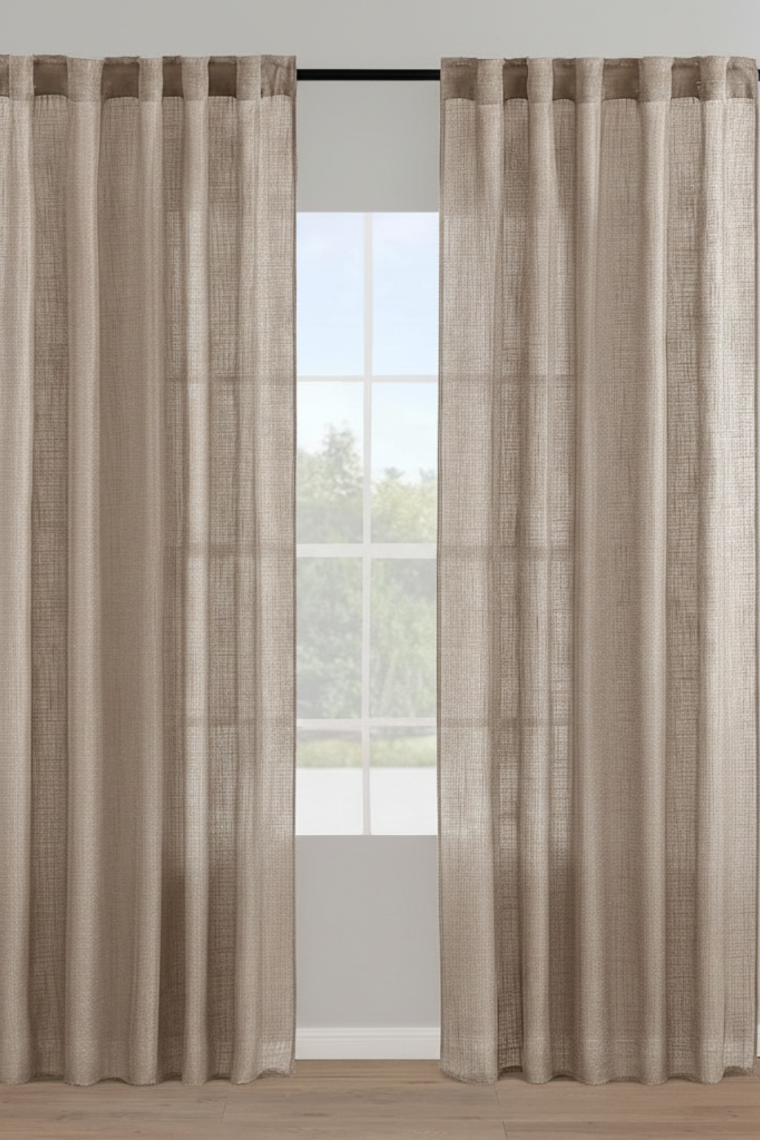 Taupe Linen Curtains