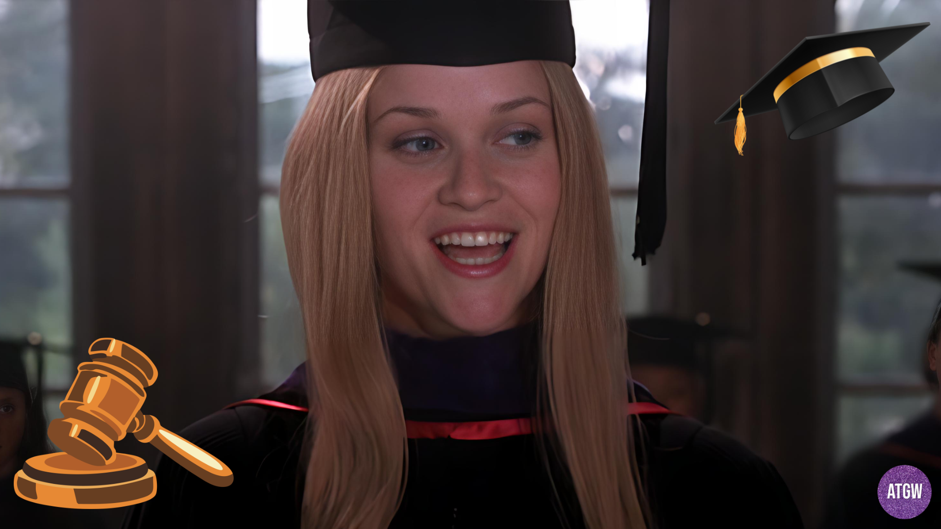 Elle Woods graduation (Legally Blonde, 2001).
