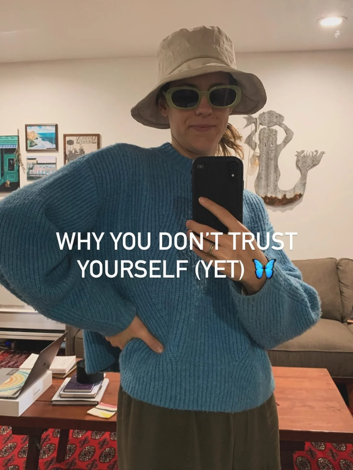 I&rsquo;ve been realizing more &amp; more just how central trusting yourself is to deep inner work and transformation. And to creating a life that feels authentic, expansive, free &amp; deeply connected 🦋