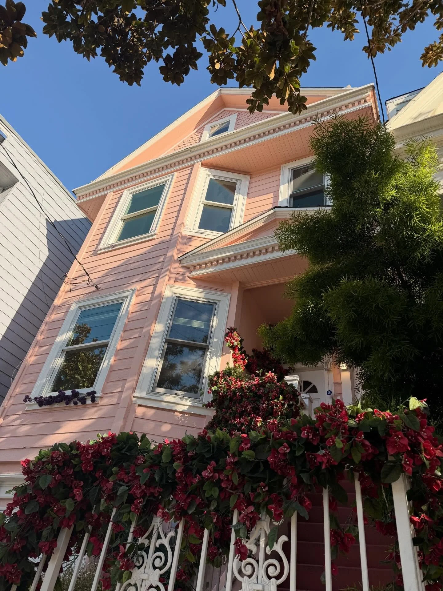 Good lawd, my grid needs a break from my face 😂🤡 

I used to have a series called &ldquo;SF loveliness&rdquo; and this reminds me of it. I looooove taking pictures of the houses and flowers and charm and character of San Francisco. It&rsquo;s truly