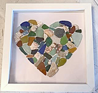 February 3rd Workshop: Coastal Heart Collage