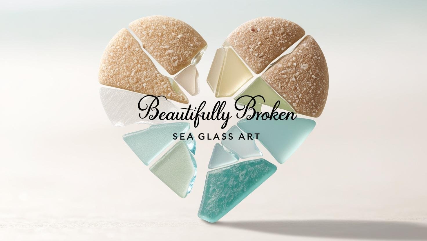 天然石seaglass art ✴︎ゆめのまち Handmade Sea Glass Art