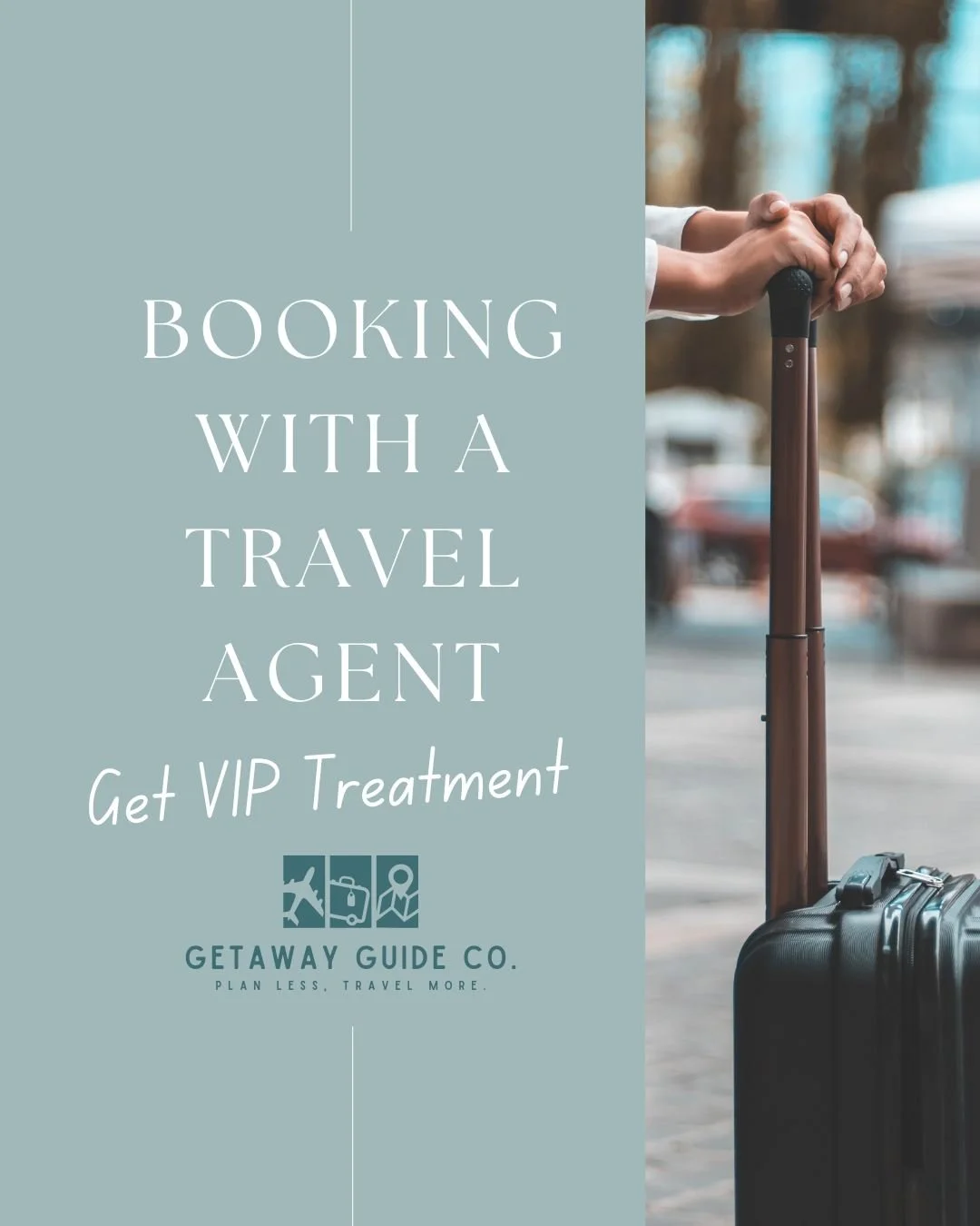 Think booking with a Travel Agent is the same as doing it yourself?
Let me let you in on a little secret... it&rsquo;s not. 😏

When you work with Getaway Guide Travel, you&rsquo;re getting more than just a reservation&mdash;you&rsquo;re getting a VI