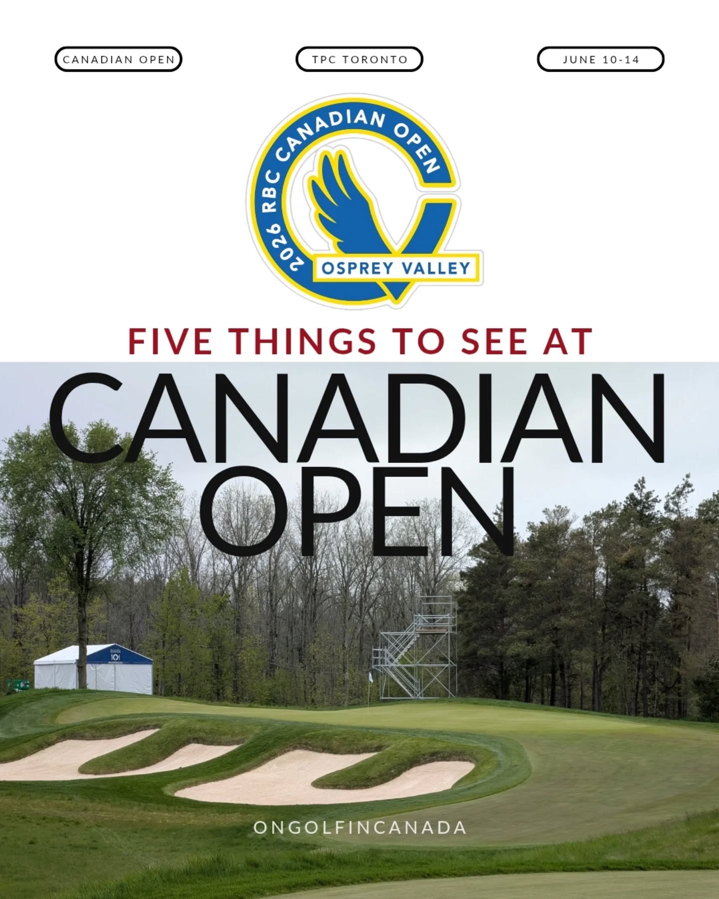 The @thegolfcanada @rbccanadianopen kicks off today over @tpc_toronto - here are a few things to look at during this week's event. Good luck to all the competitors this week!

#golf #golflifestyle #golflife #golfcoursearchitecture #golfcanada
