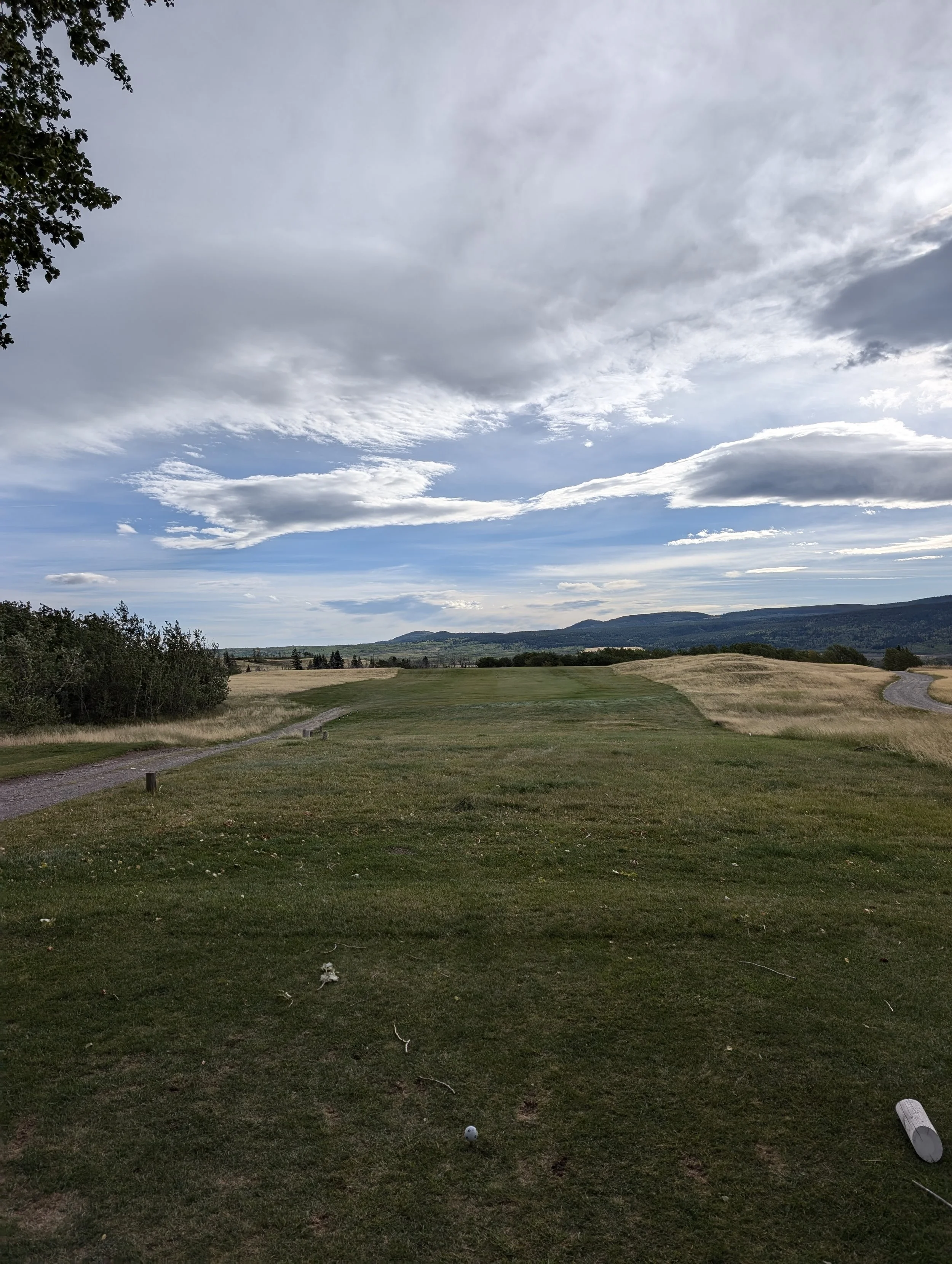 Tee shot at par 4 3rd