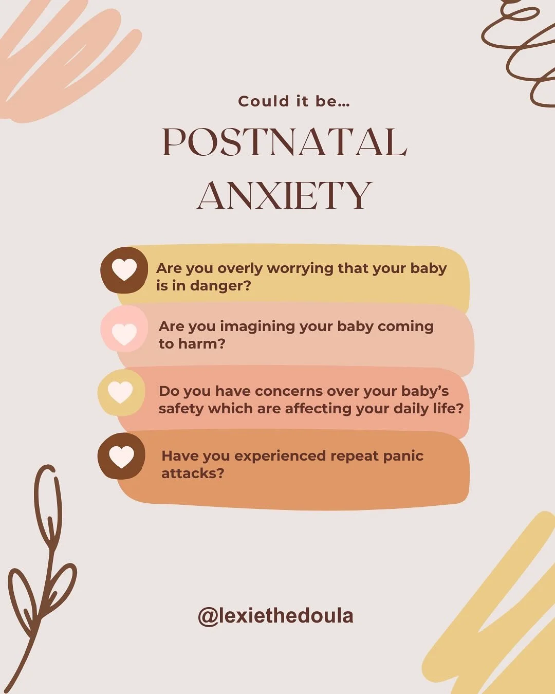 Postnatal Anxiety: You Are Not Alone ❤️

Becoming a parent is a huge transition, and while it brings immense joy, it can also bring unexpected challenges to your mental health. It&rsquo;s Maternal Mental Health Awareness Week, so I wanted to shine a 