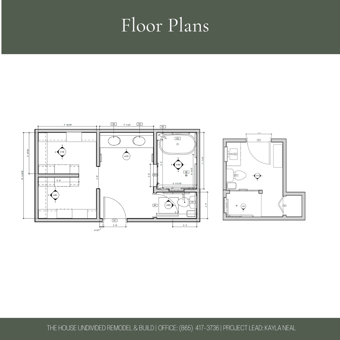 Blueprint of a house floor plan showing multiple rooms, including a bathroom, bedroom, and living area, with measurements and layout details.